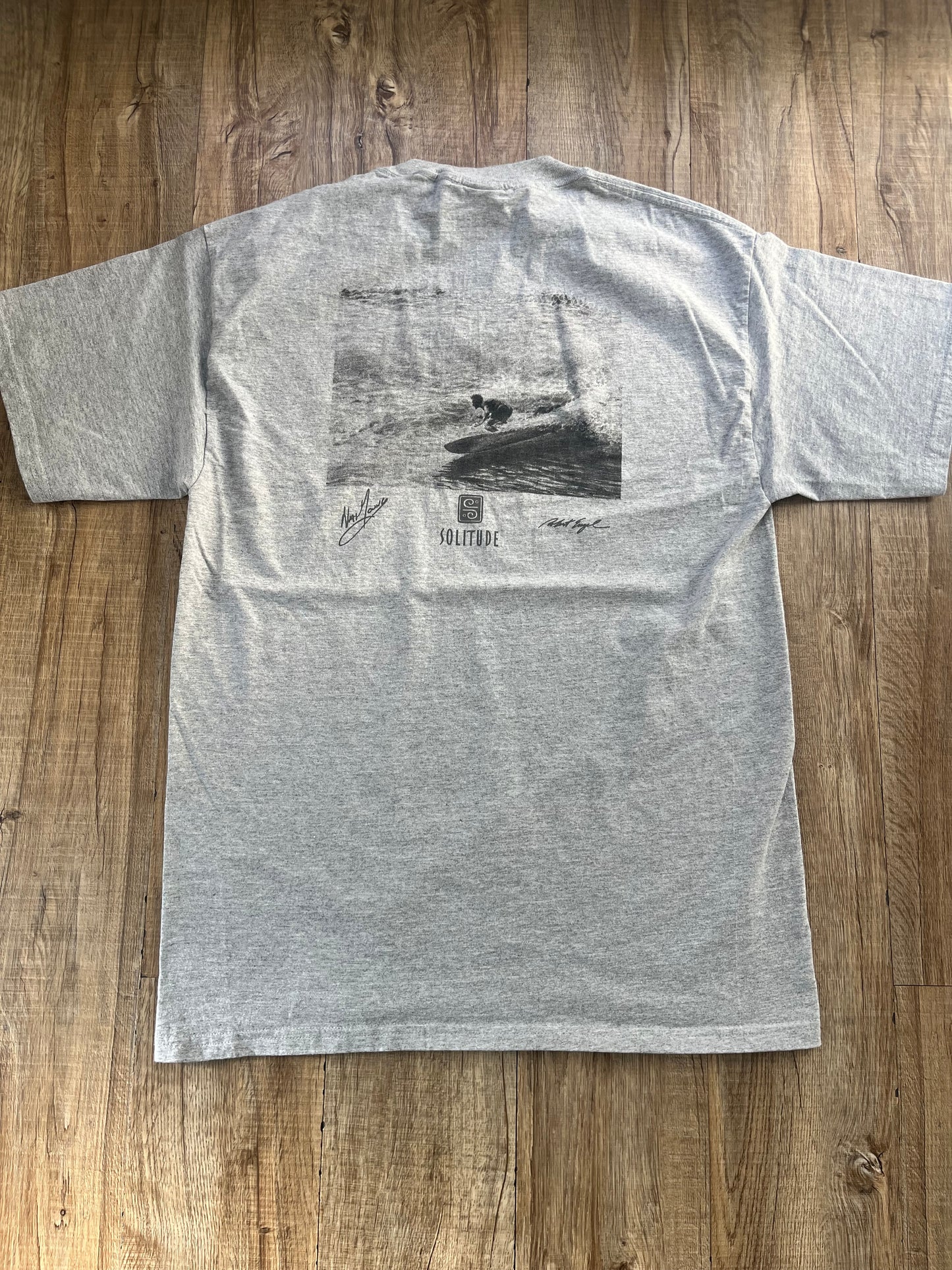 【Solitude】00's Y2K surf the waterman series nat young gray T-shirt (men's M) ※カードあり