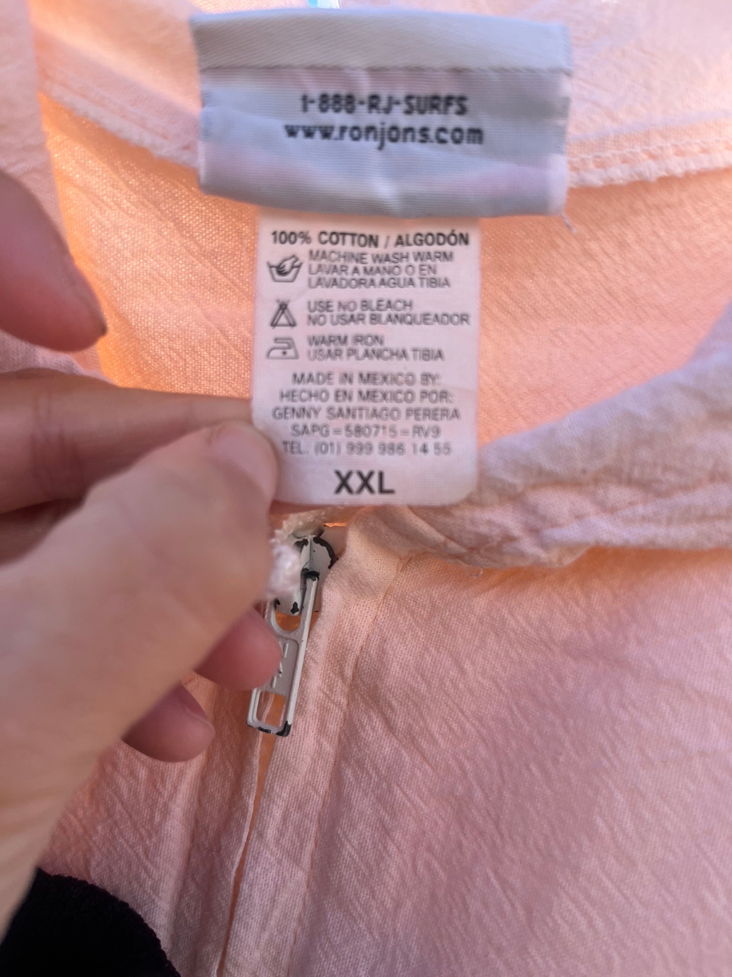 00's RONJON SURF SHOP Cotton Beach Hoodie (size XXL)