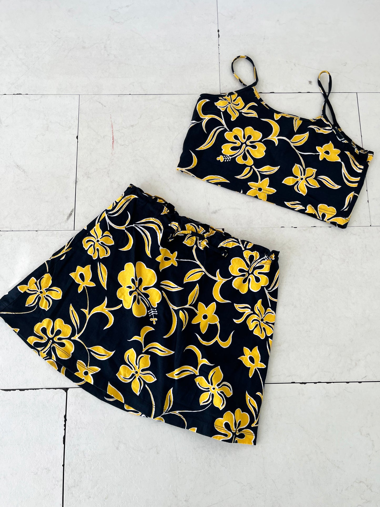 【Dead stock one wash】ISLAND-X Hawaii camisole and pants(women'S M)