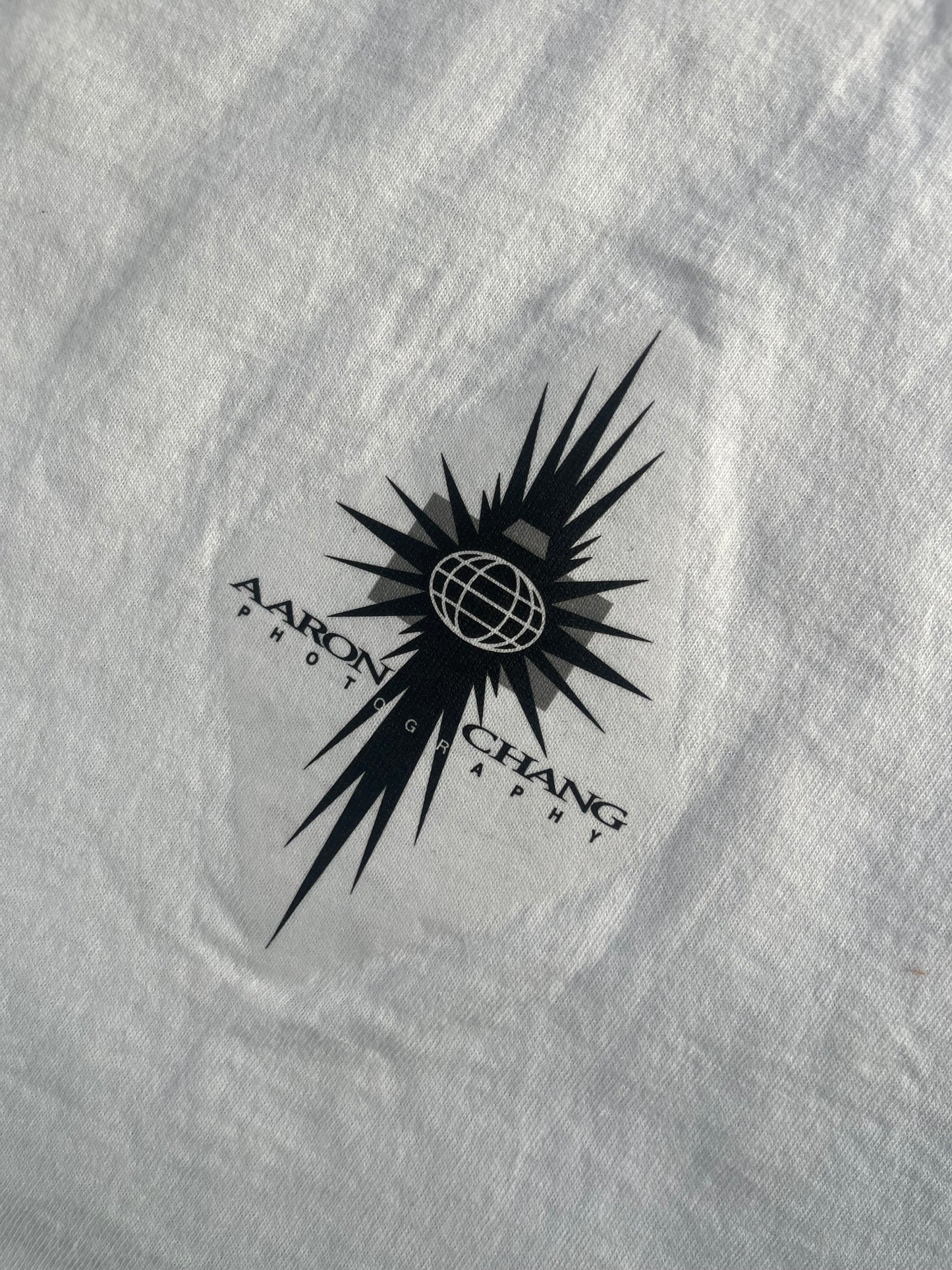 【vintage】90's Aaron Chang Body Board Photo Graphic T-shirt Made in USA(men's L)