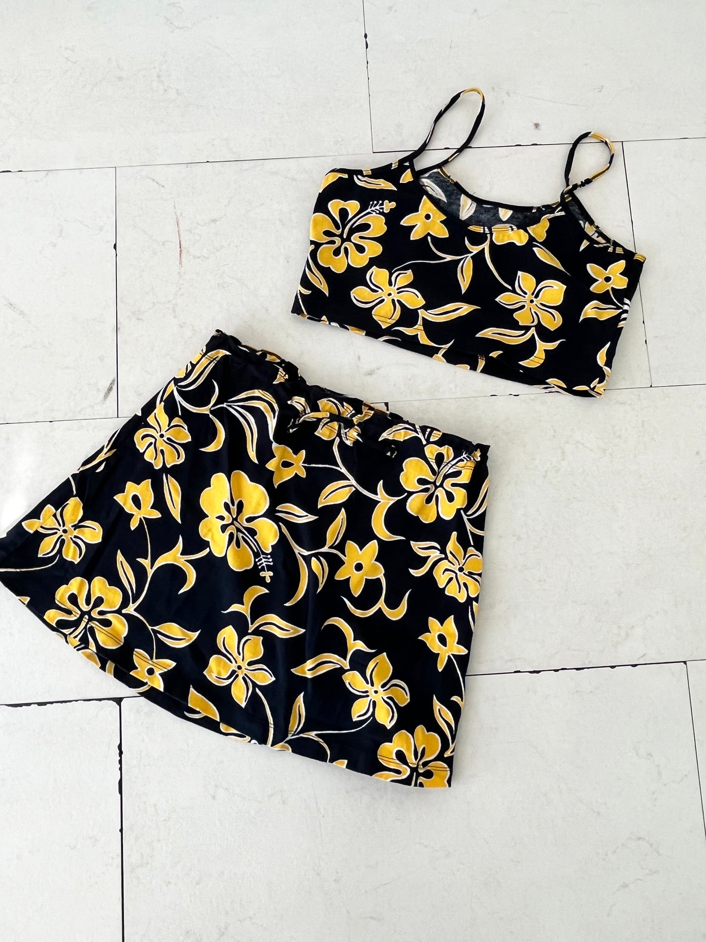 【Dead stock one wash】ISLAND-X Hawaii camisole and pants(women'S M)