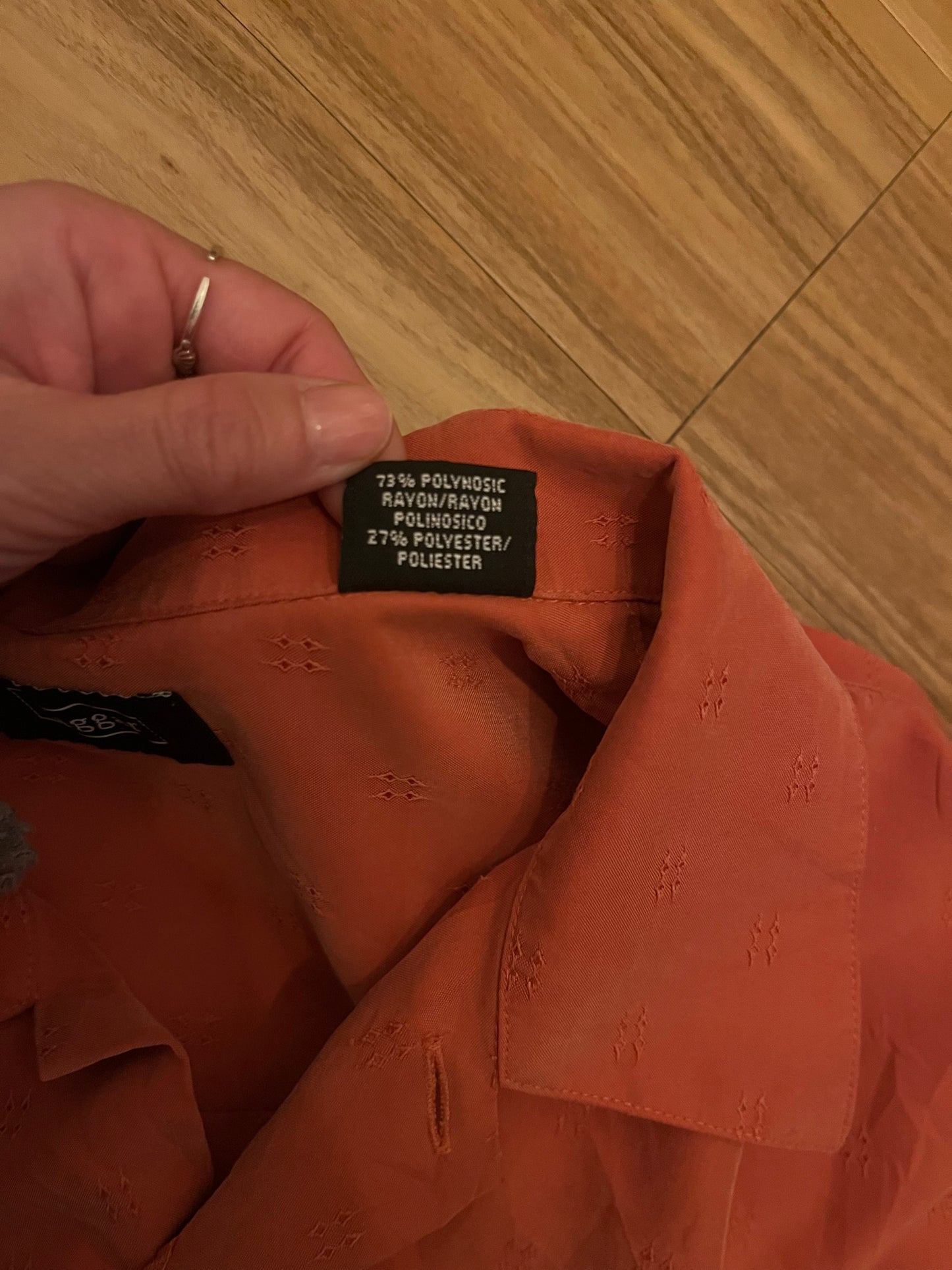 Haggar Men's Rayon Resort Shirt(men's L)