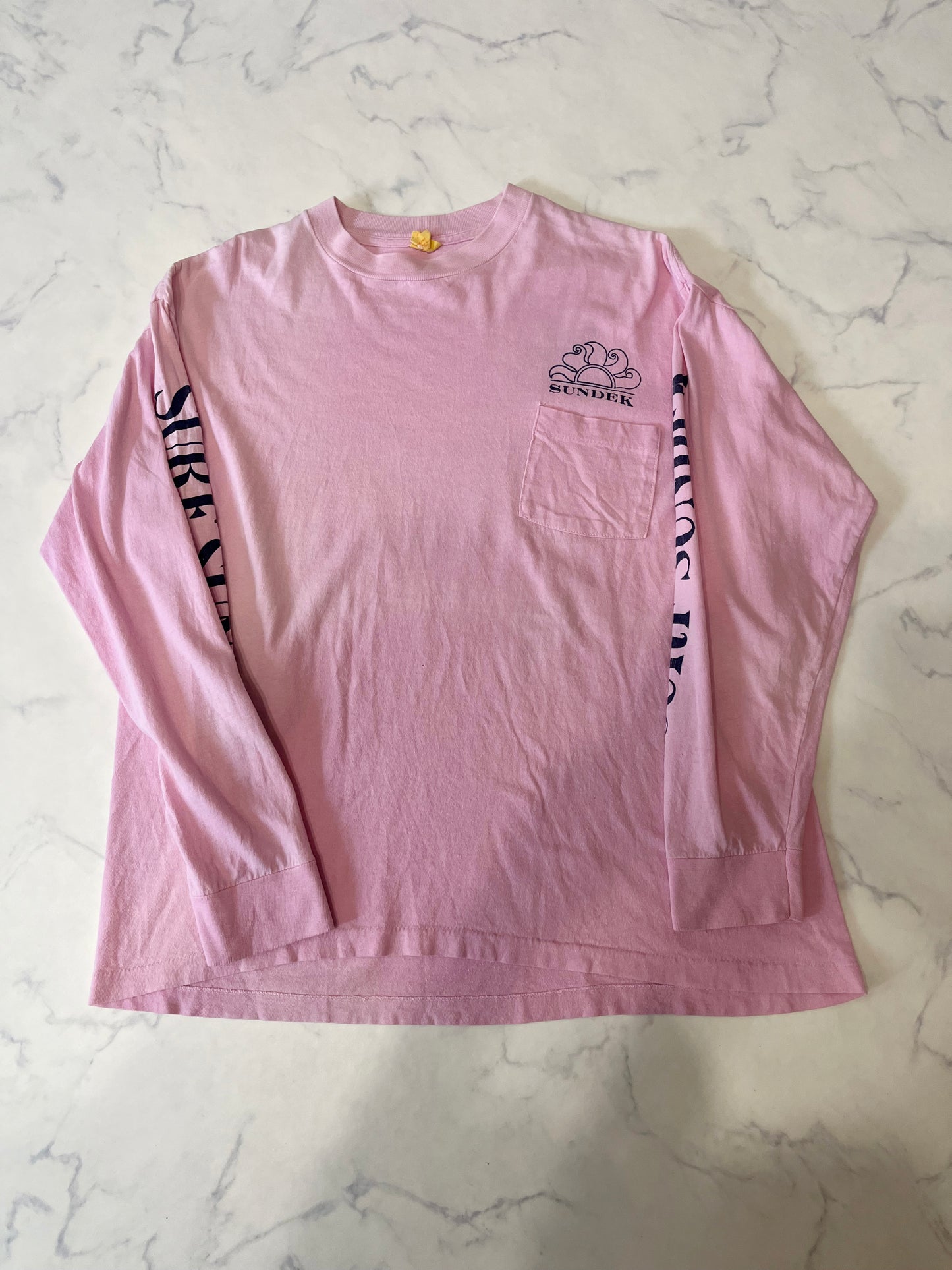 80's SUNDEK Long sleeve Pocket T-shirt (men's L)