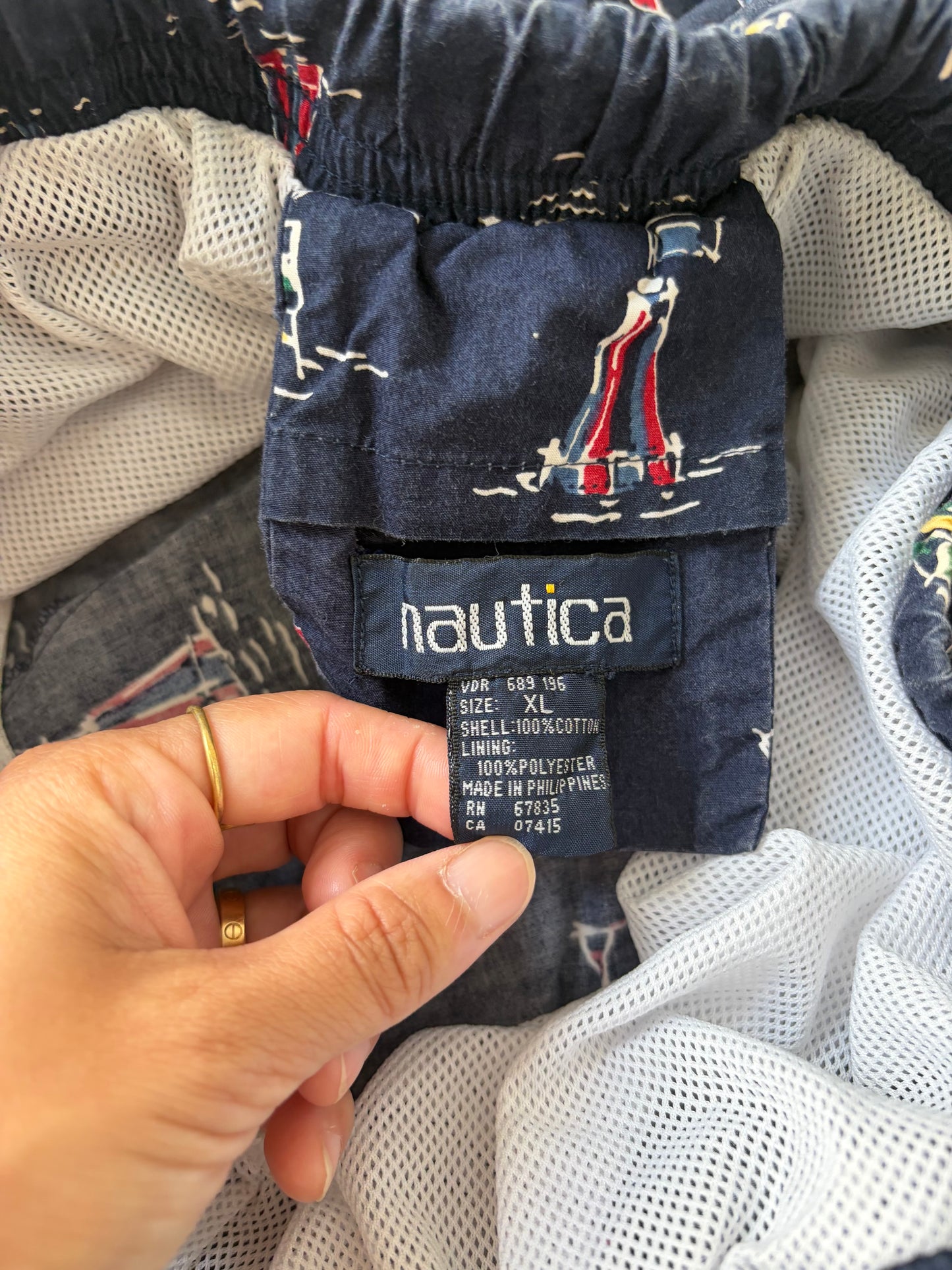 90's nautica Swim Beach shorts size men's XL