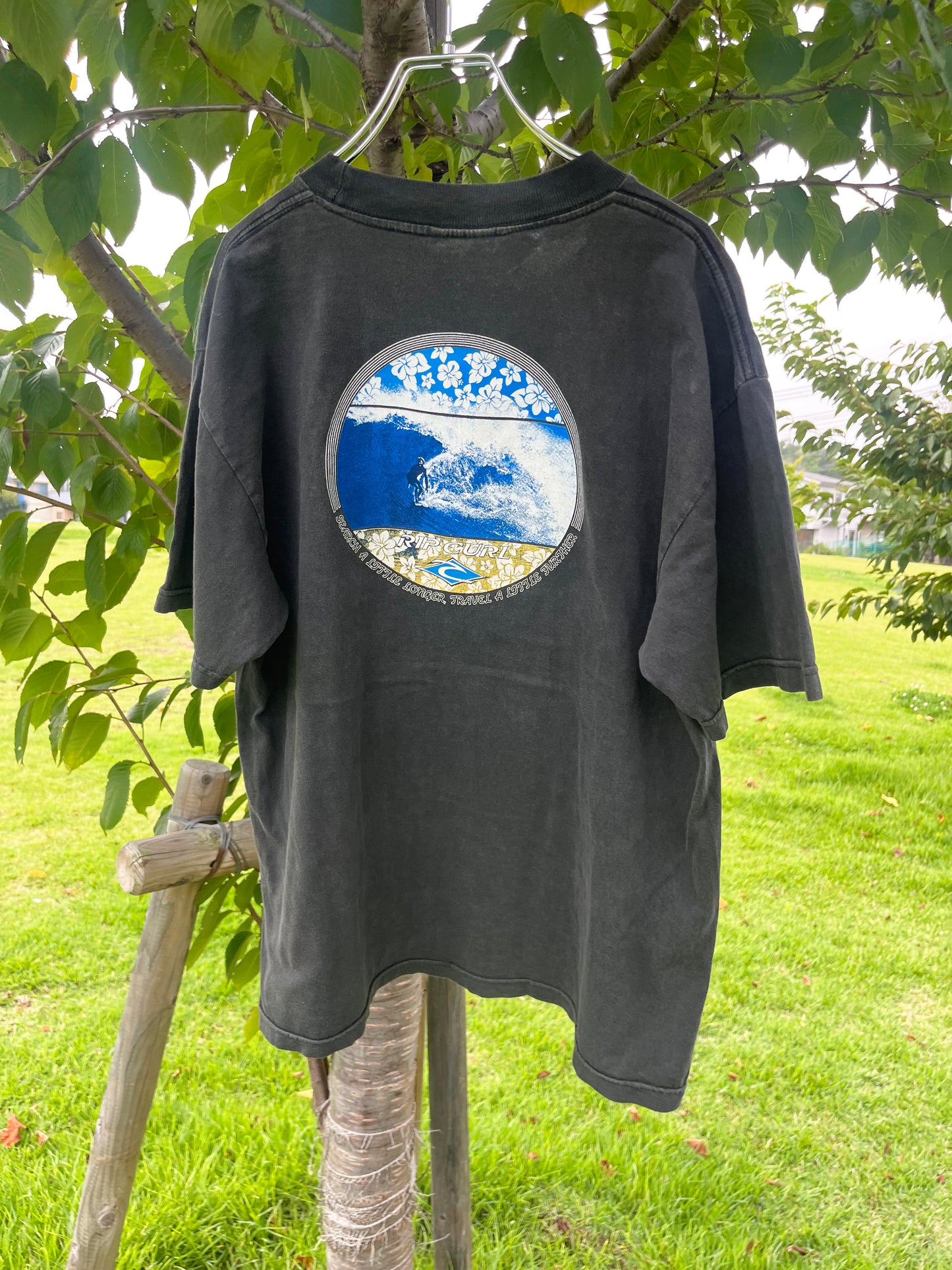 90's-00's RipCurl surfing T-shirt (men's L相当)