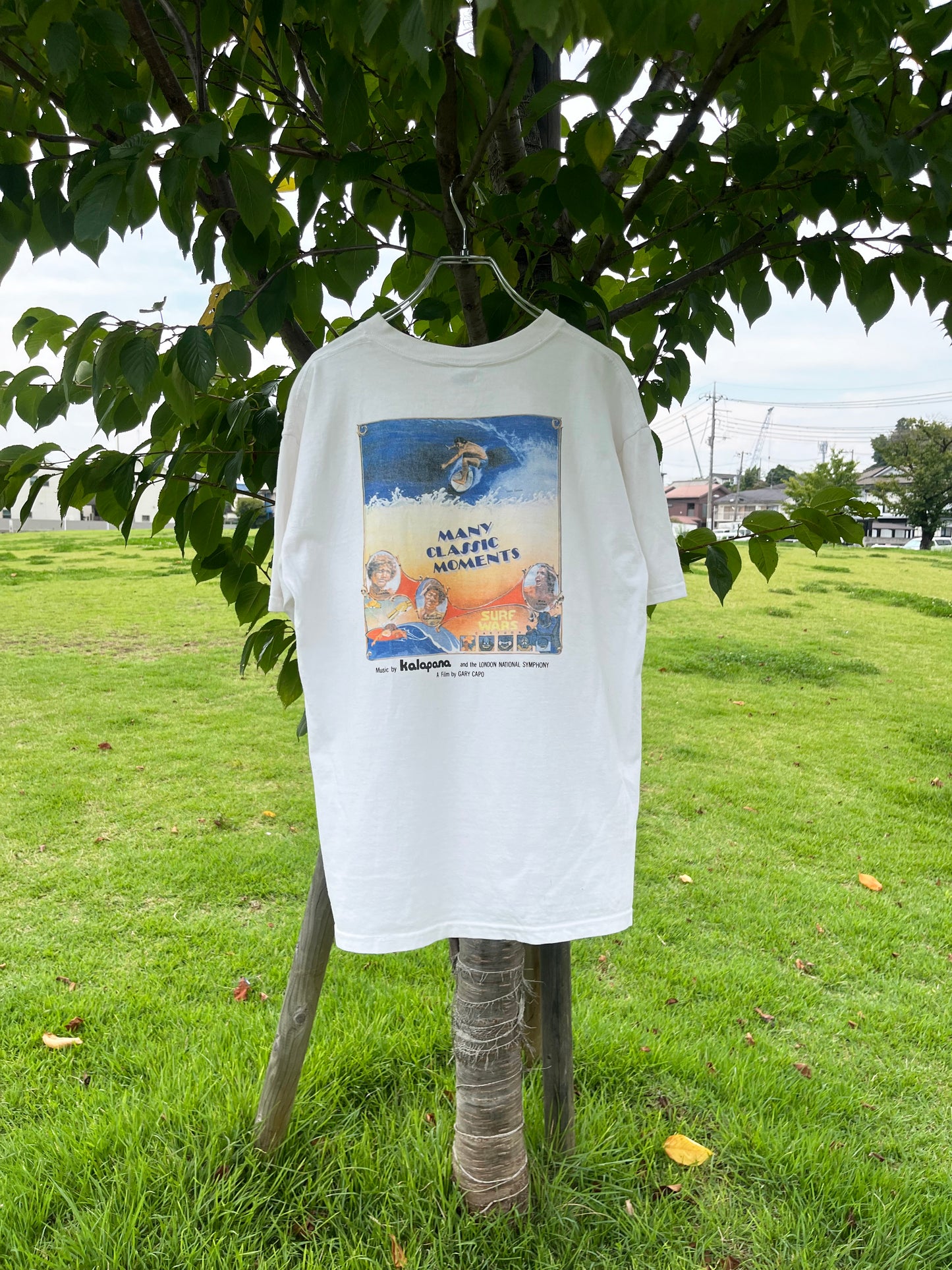 00's MANY CLASSIC MOMENTS Surf T-shirt (men's M)