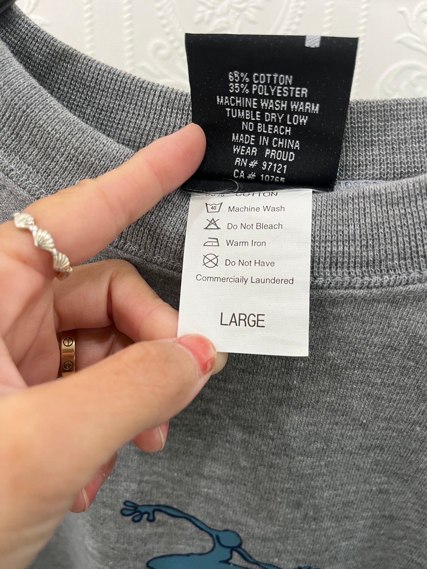 【Legend surf Collection】Dead Stock onewash 90's-00's Counter Culture Sweat Shirt Gray (men's L)