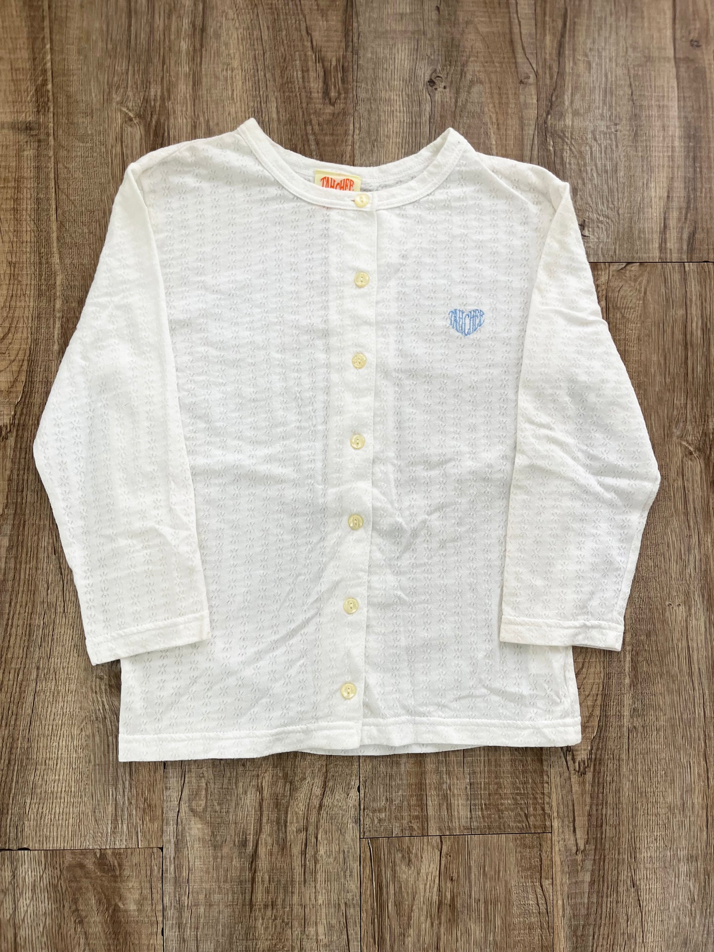 【Girls Surf Collection】00's Tahchee Australia Cotton Cardigan white (size M)