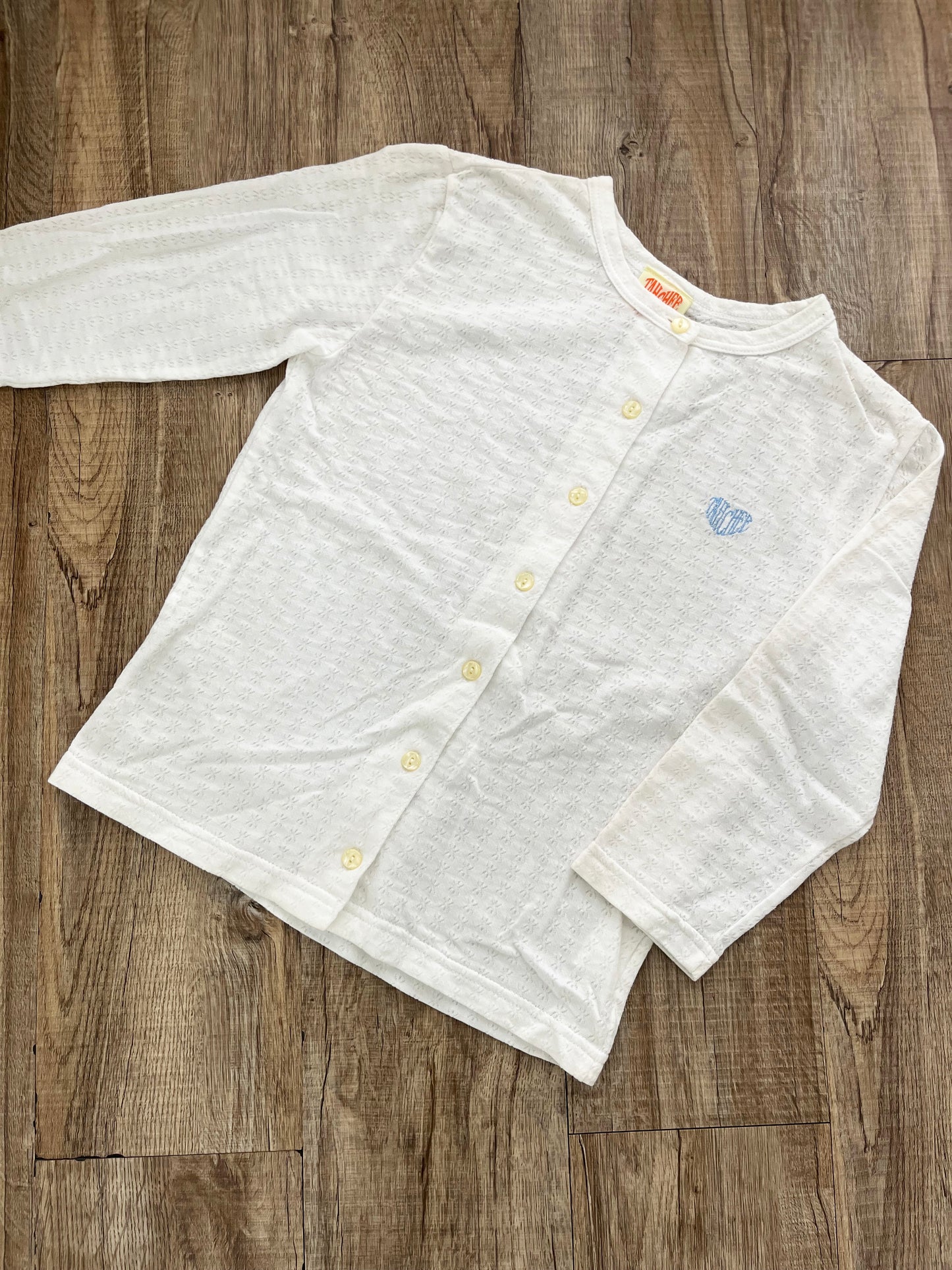 【Girls Surf Collection】00's Tahchee Australia Cotton Cardigan white (size M)