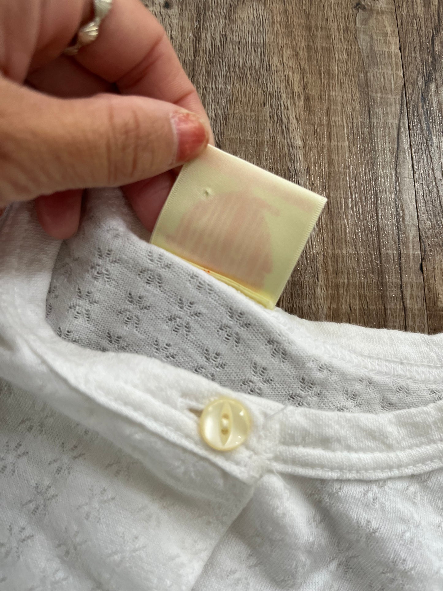 【Girls Surf Collection】00's Tahchee Australia Cotton Cardigan white (size M)