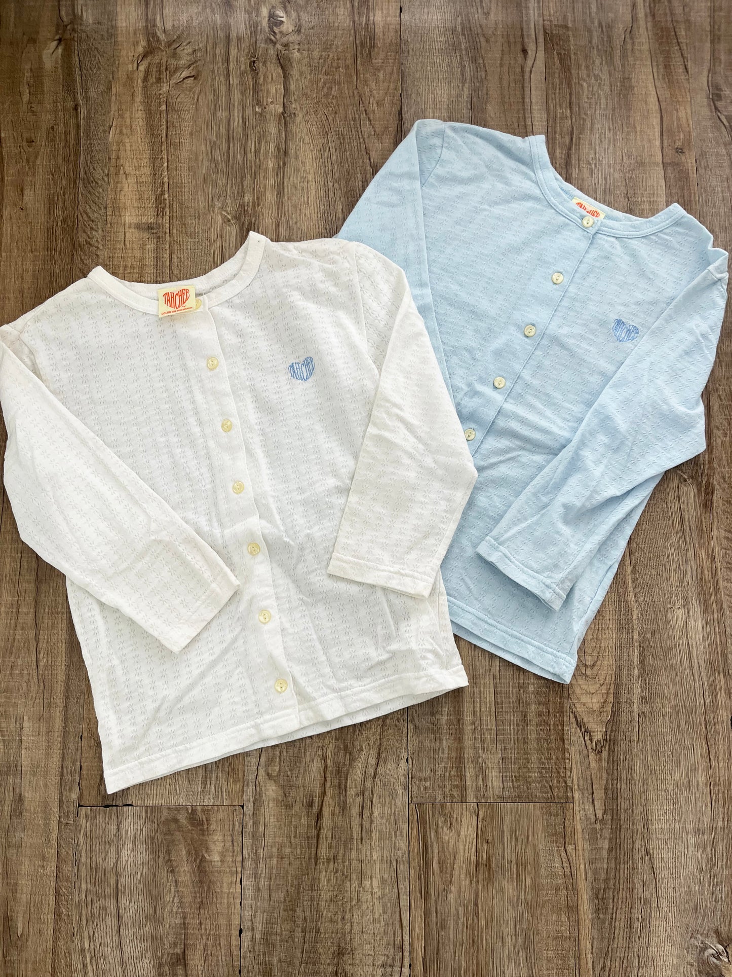 【Girls Surf Collection】00's Tahchee Australia Cotton Cardigan white (size M)