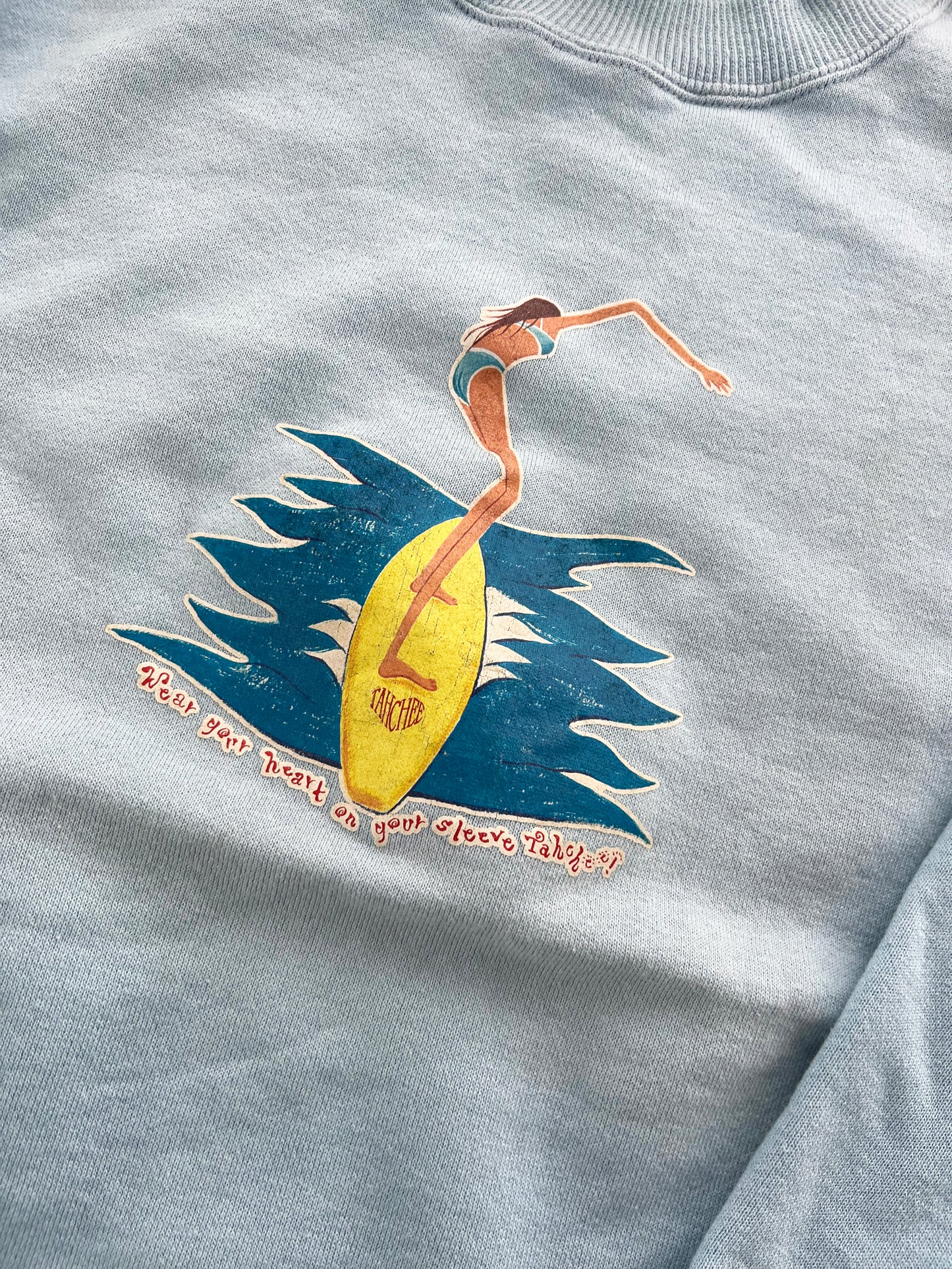 【girls surf collection】vintage TAHCHEE surfing sweat shirt(women's M)