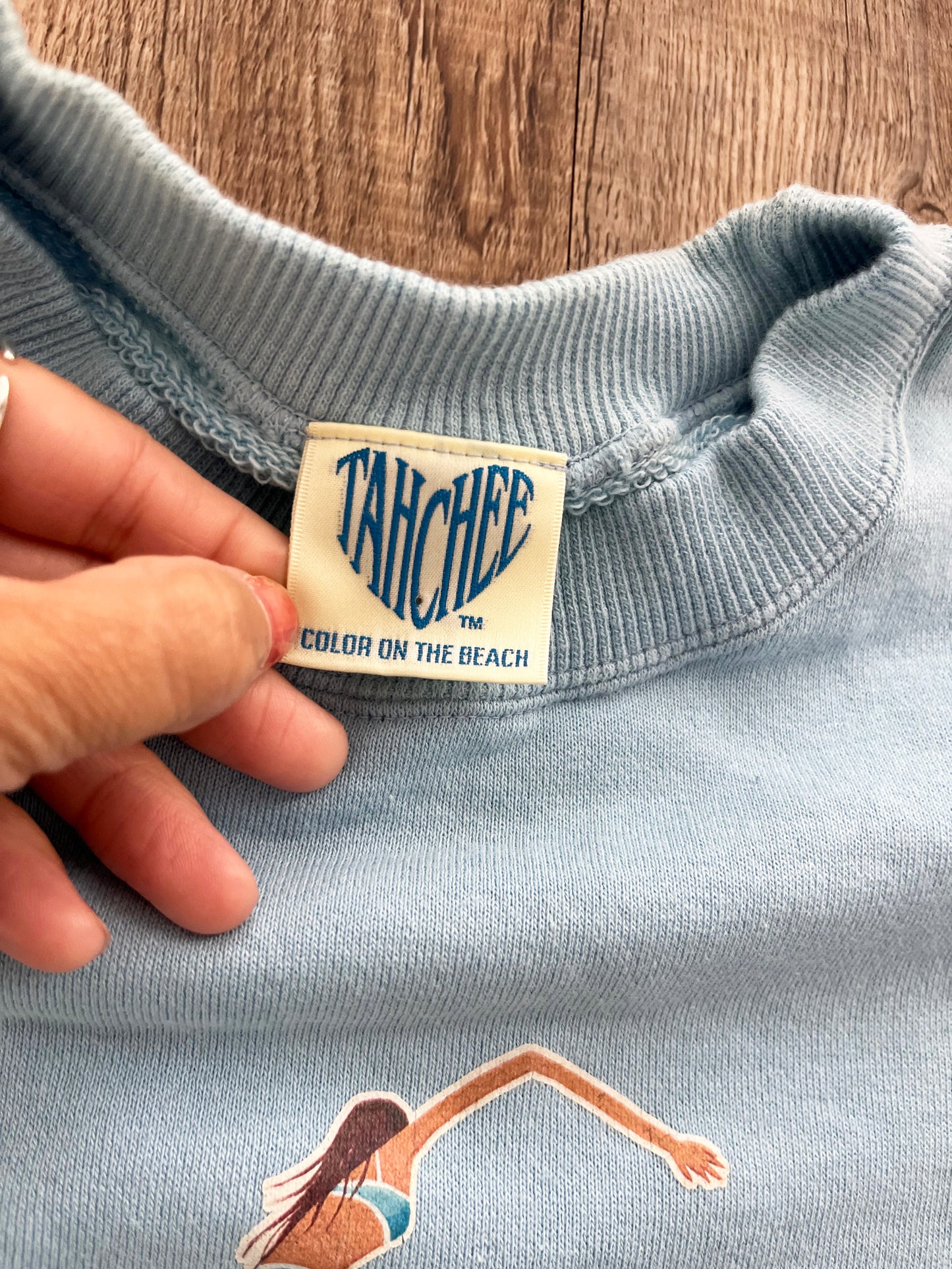 【girls surf collection】vintage TAHCHEE surfing sweat shirt(women's M)