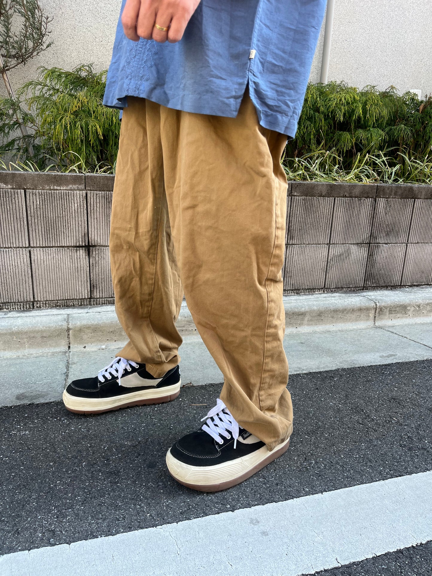 【Remake】90's POLO by Ralph Lauren Easy Chino pants dark beige (About men's S-M)