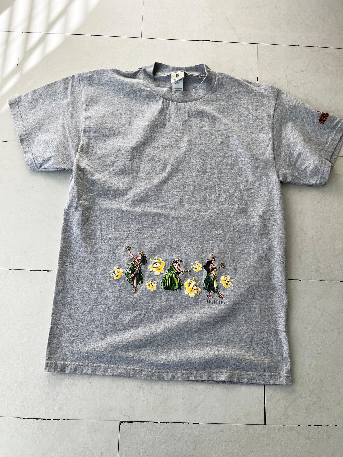 【Legend Surf Collection】solitude Hawaiian T-shirt Gray(men's M)