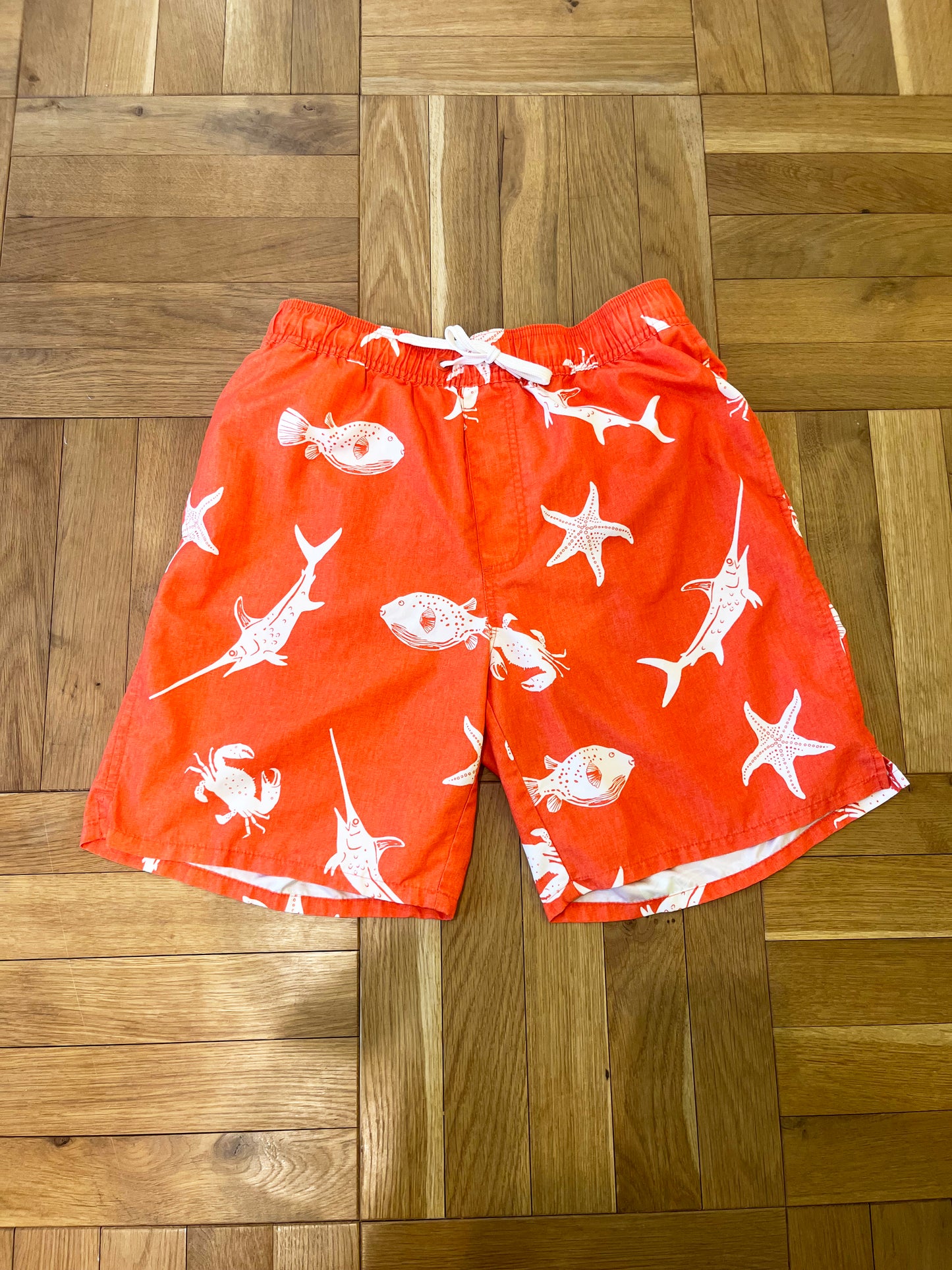 【EURO vintage】Underwater pattern Nylon beach shorts (men's M)