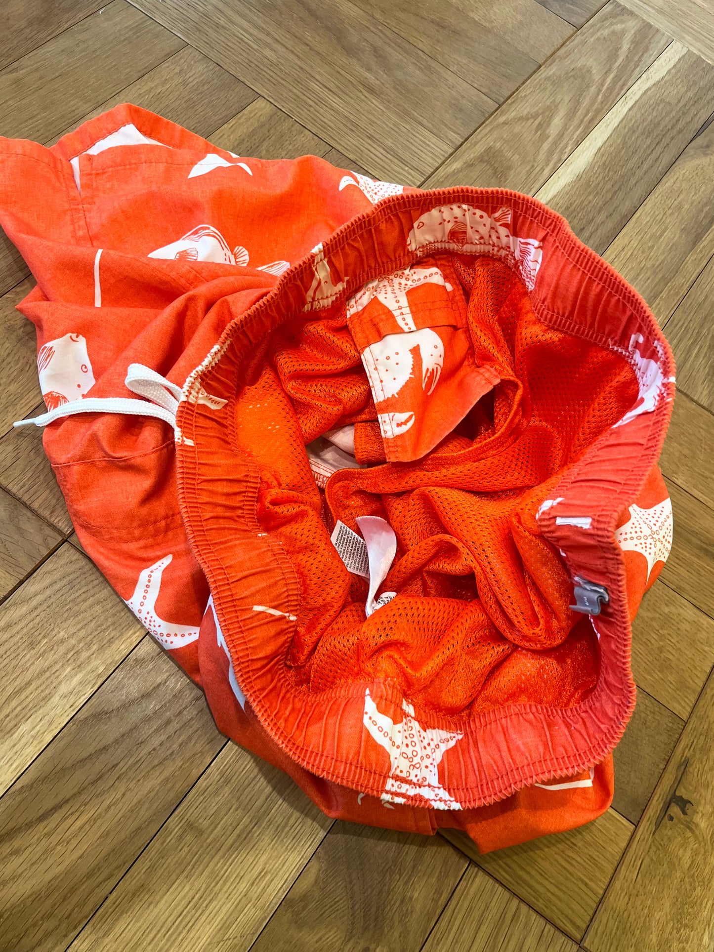 【EURO vintage】Underwater pattern Nylon beach shorts (men's M)