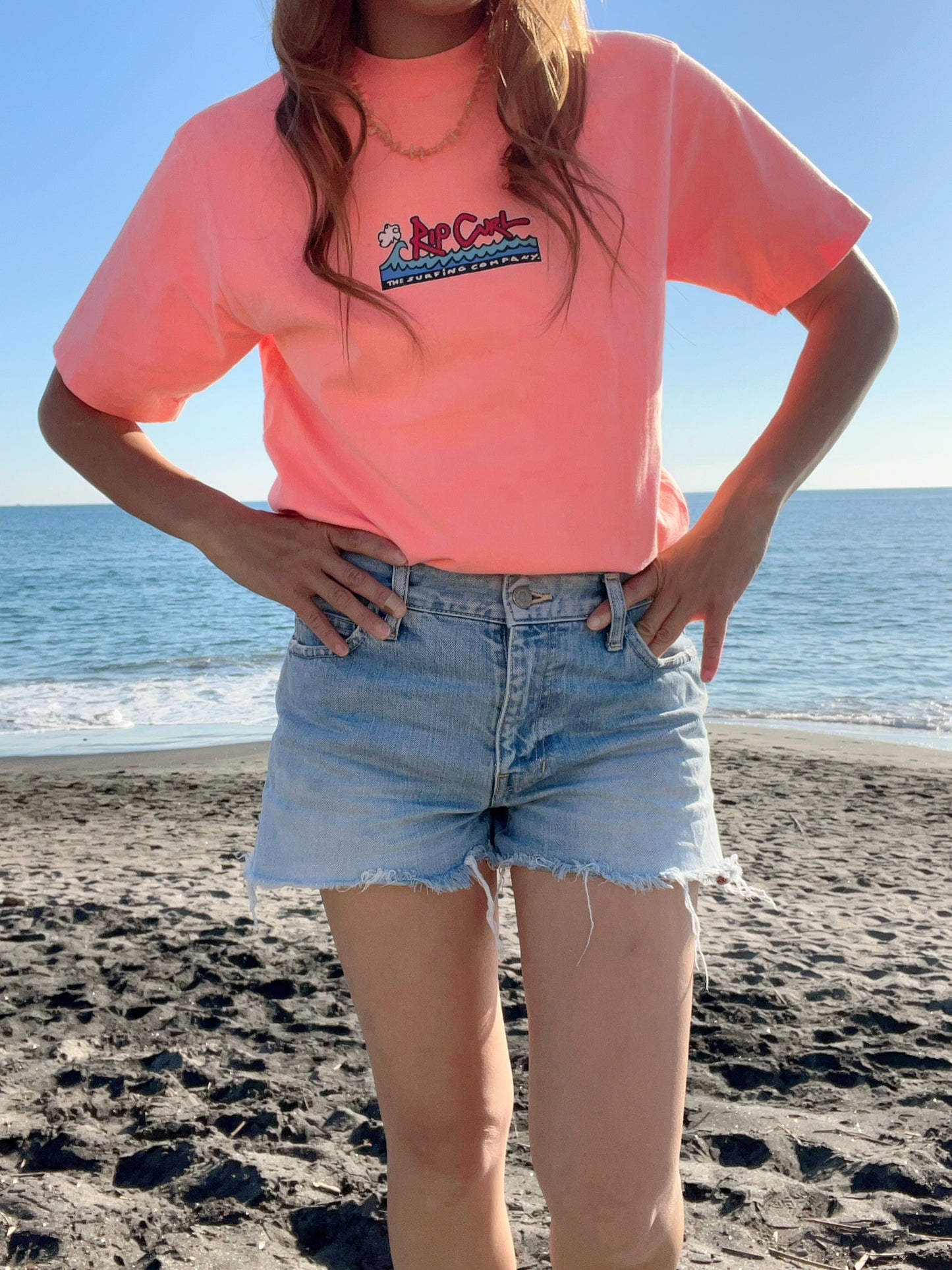 【Rip Curl】90's RipCurl Surf T-shirt (size 10 women's L相当)