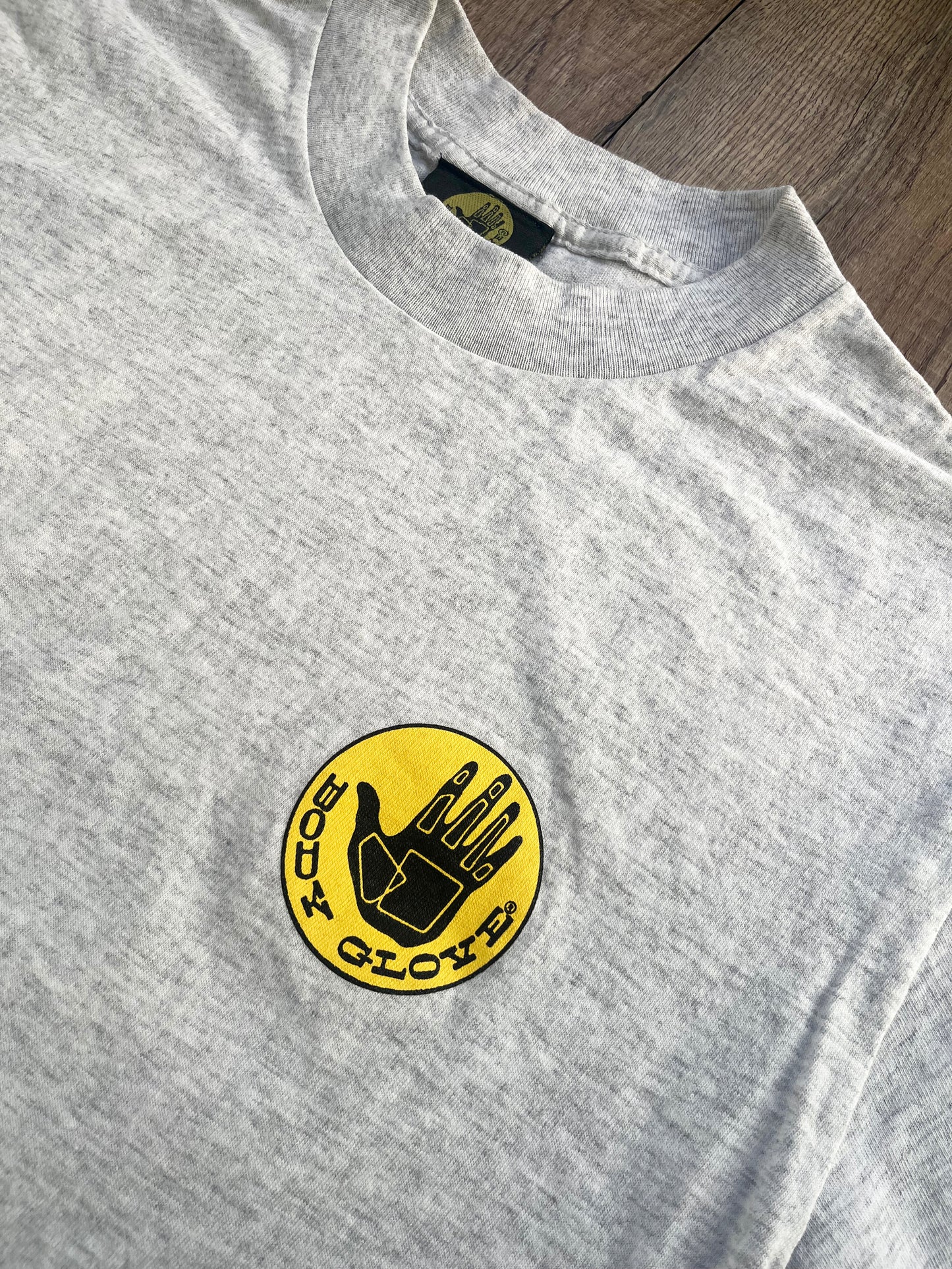 【BODY GLOVE】Dead Stock/one wash 80's vintage Big Logo T-shirt Gray Made in USA(men's M)