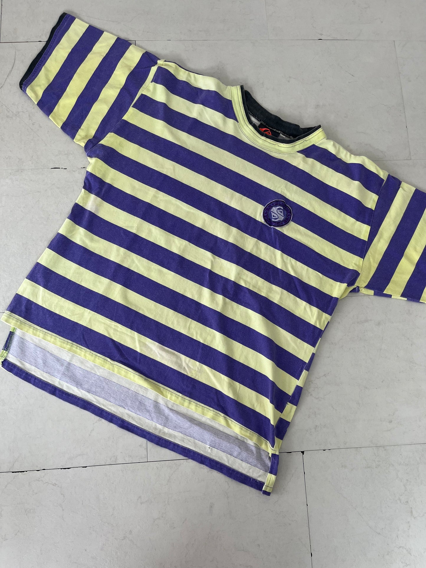 【Quiksilver】80's vintage Quiksilver striped T-shirt Made in USA(men's L)