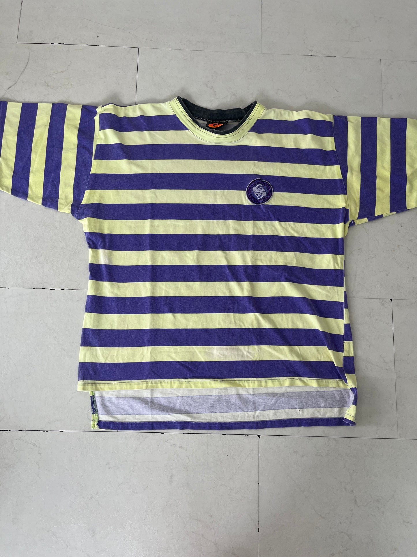【Quiksilver】80's vintage Quiksilver striped T-shirt Made in USA(men's L)