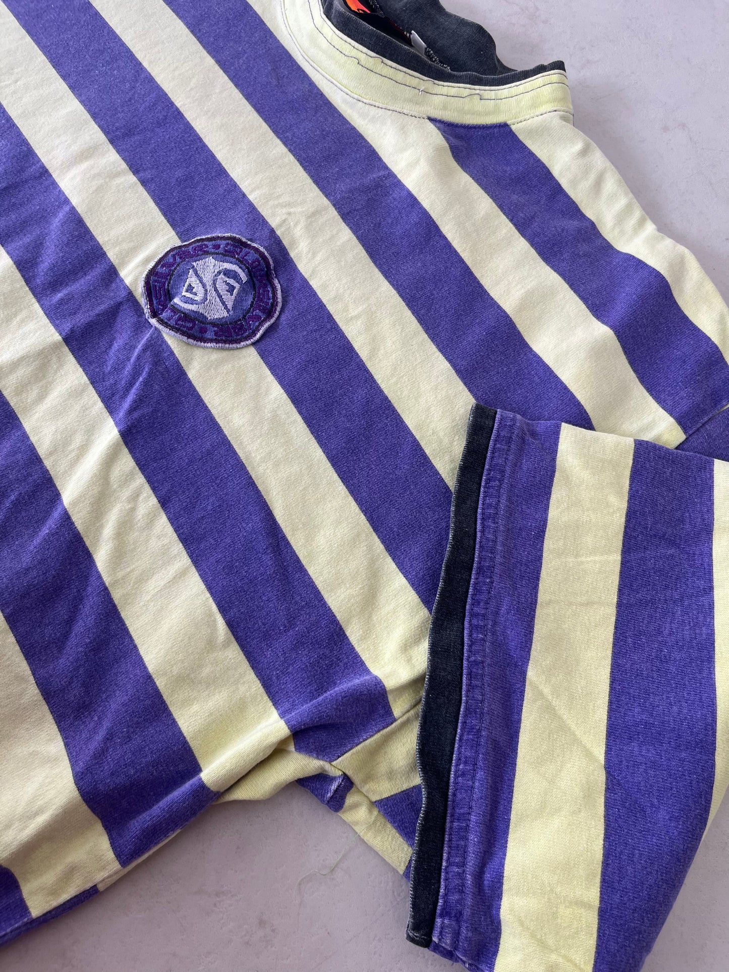 【Quiksilver】80's vintage Quiksilver striped T-shirt Made in USA(men's L)