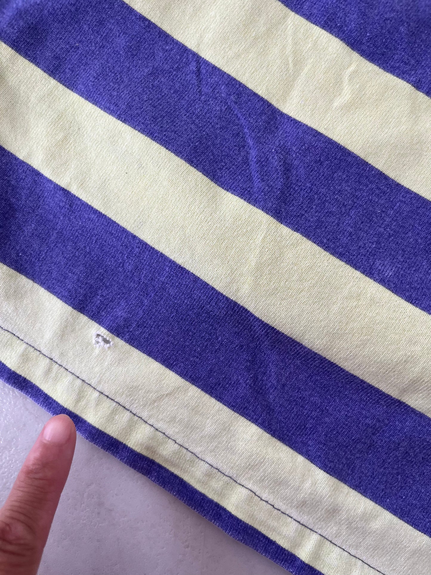 【Quiksilver】80's vintage Quiksilver striped T-shirt Made in USA(men's L)