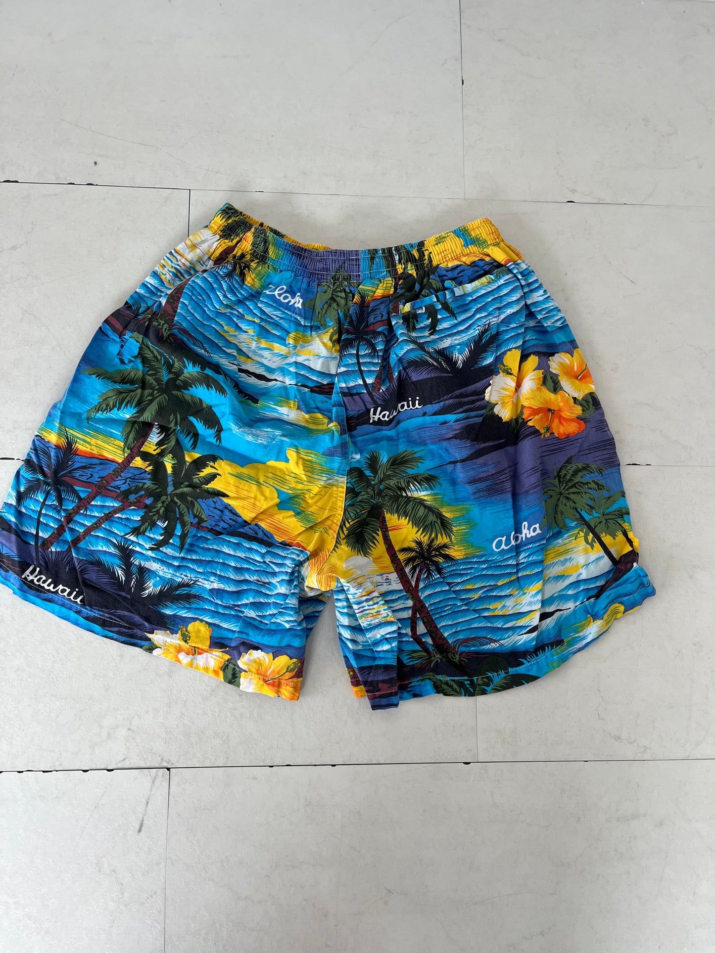 【EURO vintage】ALi's Hawaii Aloha beach shorts (men's S相当)