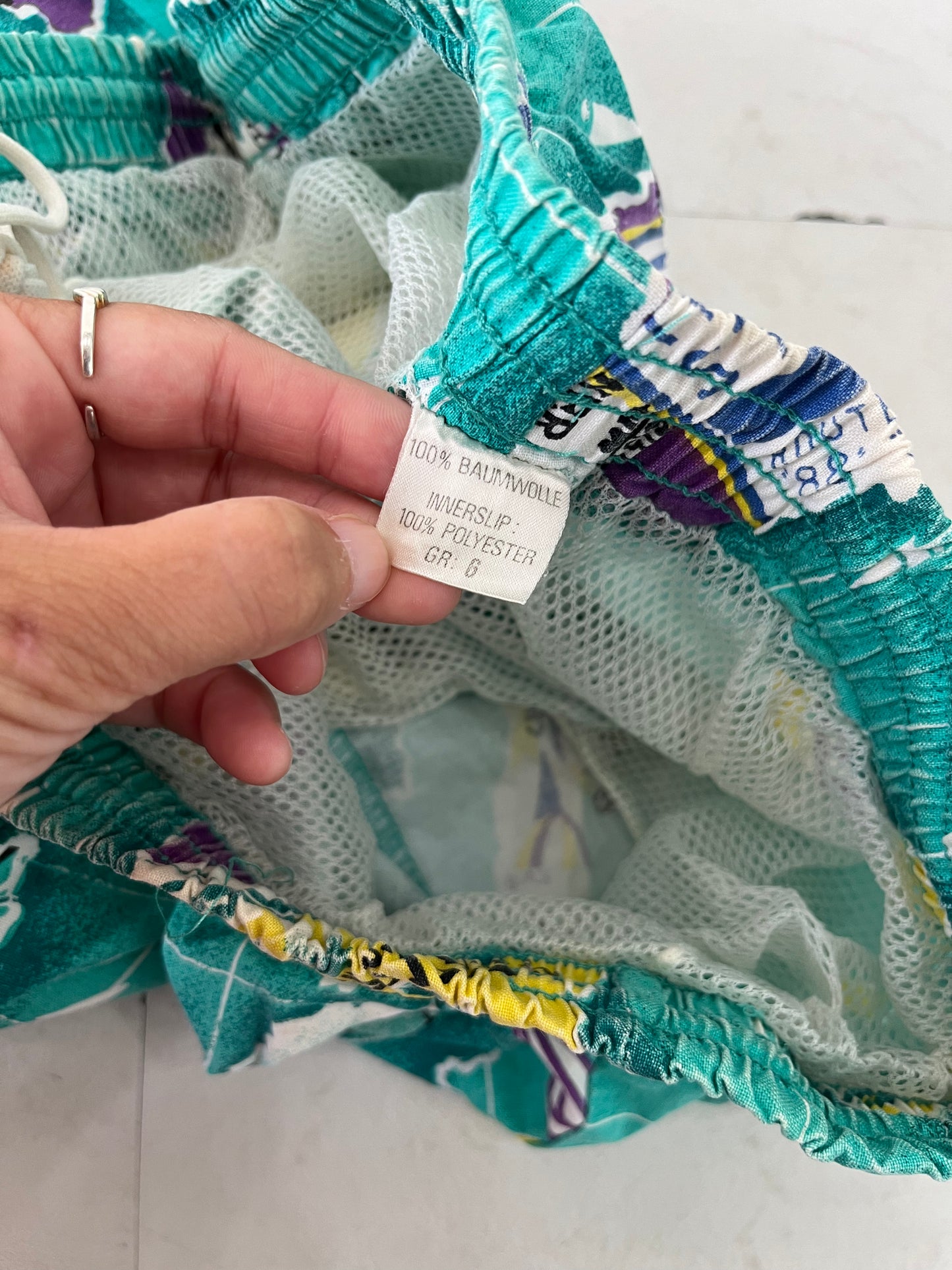 【EURO vintage】80's AUSTRALIA SAILING beach shorts (men's S-M相当)