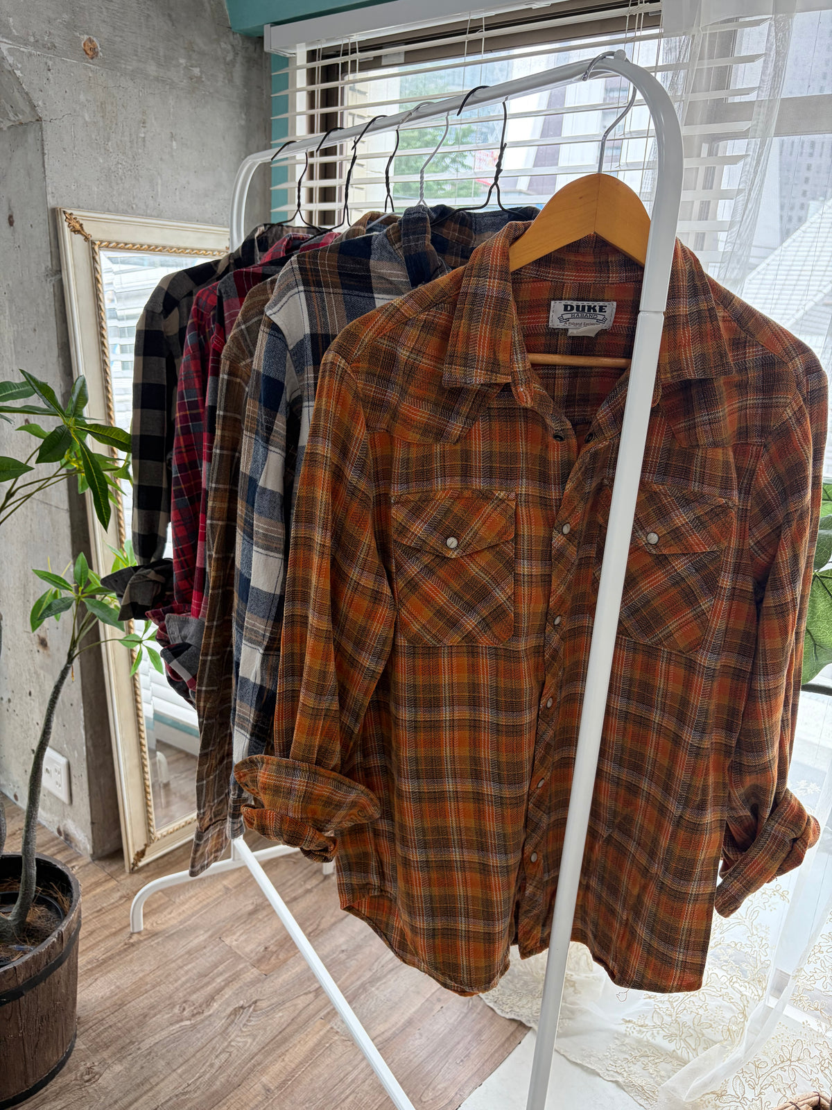 90's Duke Haband Western shirt (men's L相当)