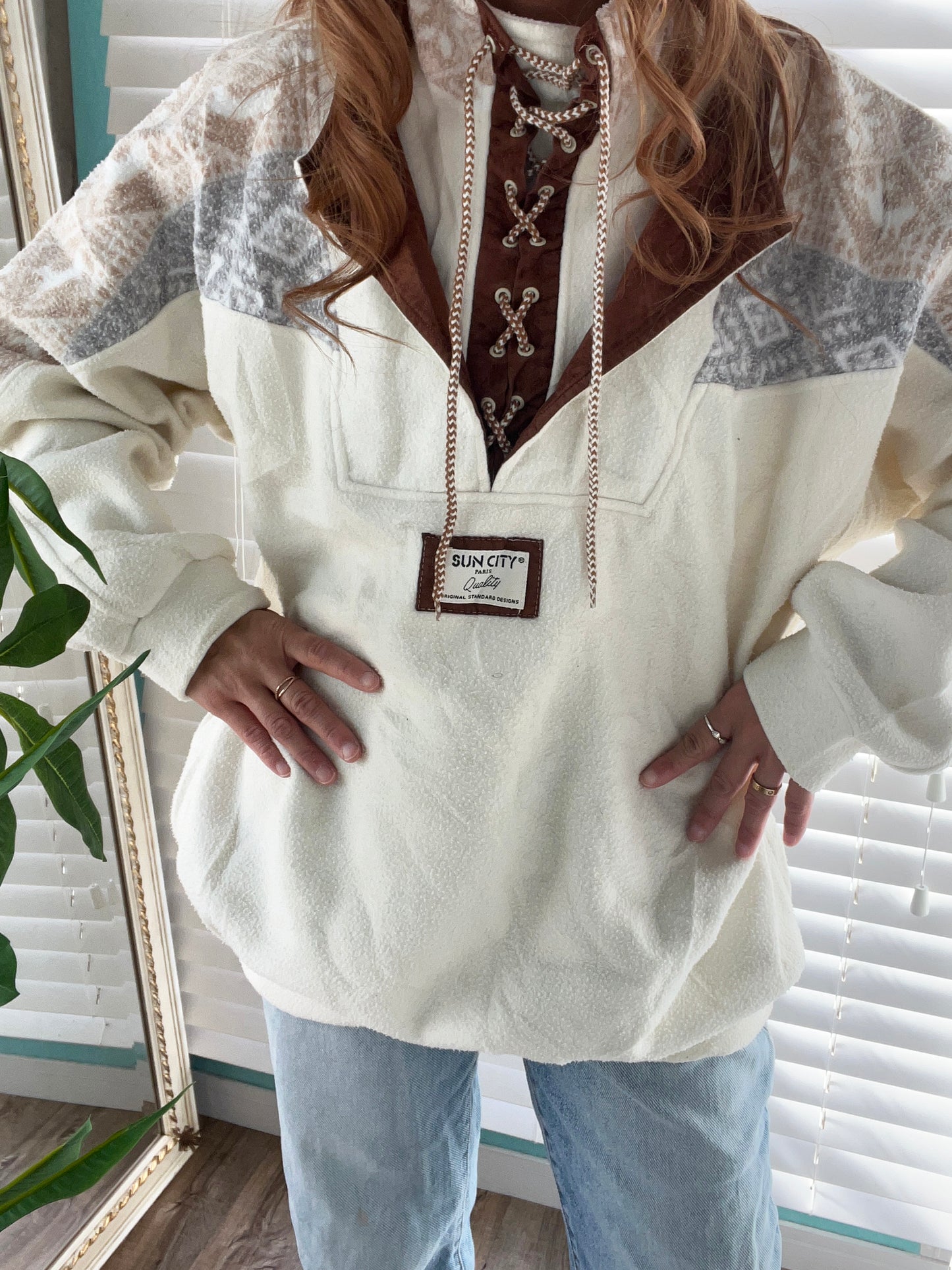 Euro vintage Suncity Paris Freece Jacket (women's L相当)