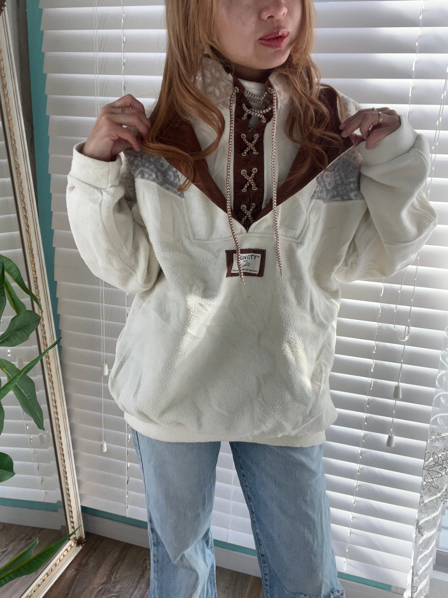 Euro vintage Suncity Paris Freece Jacket (women's L相当)