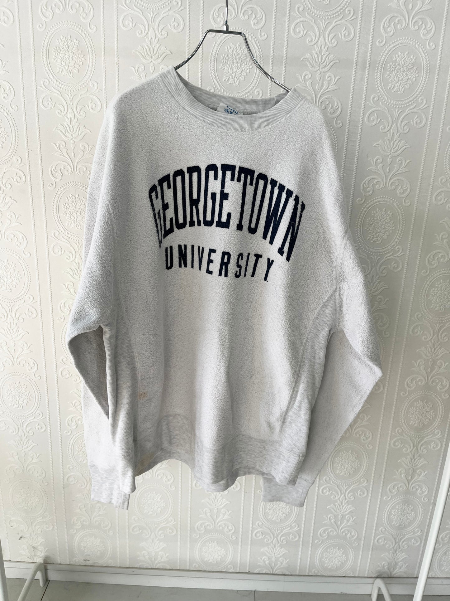【champion】90's Vintage Georgetown university champion reverse weave sweatshirt (men's XL)