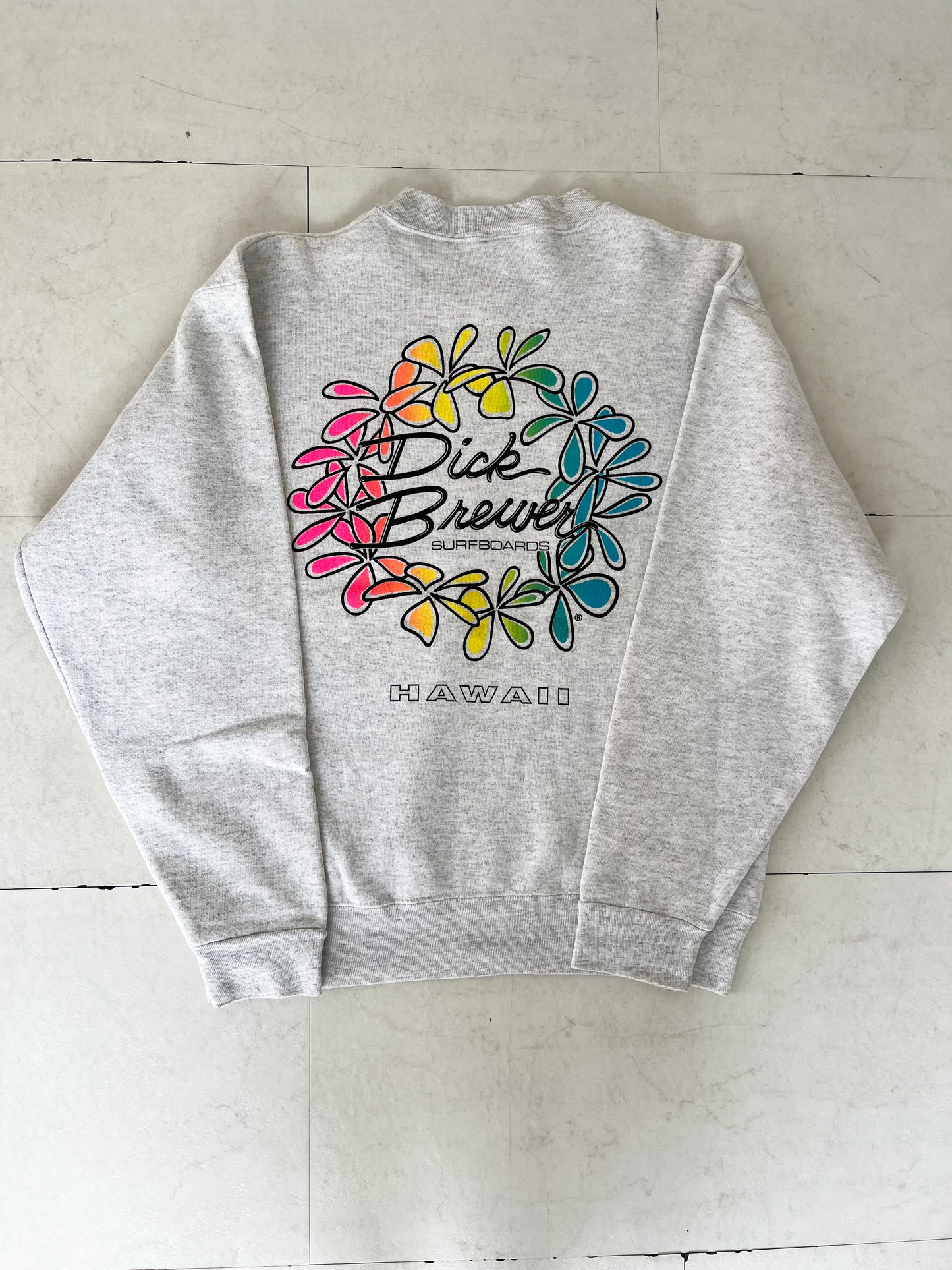 【vintage】 Dick Brewer Surf Board Big logo sweatshirt (men's M相当)