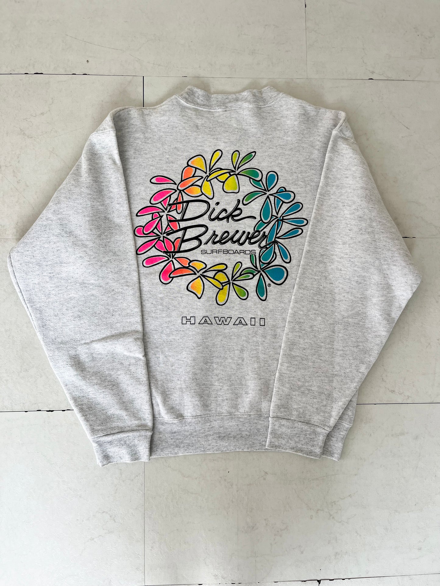 【vintage】 Dick Brewer Surf Board Big logo sweatshirt (men's M相当)