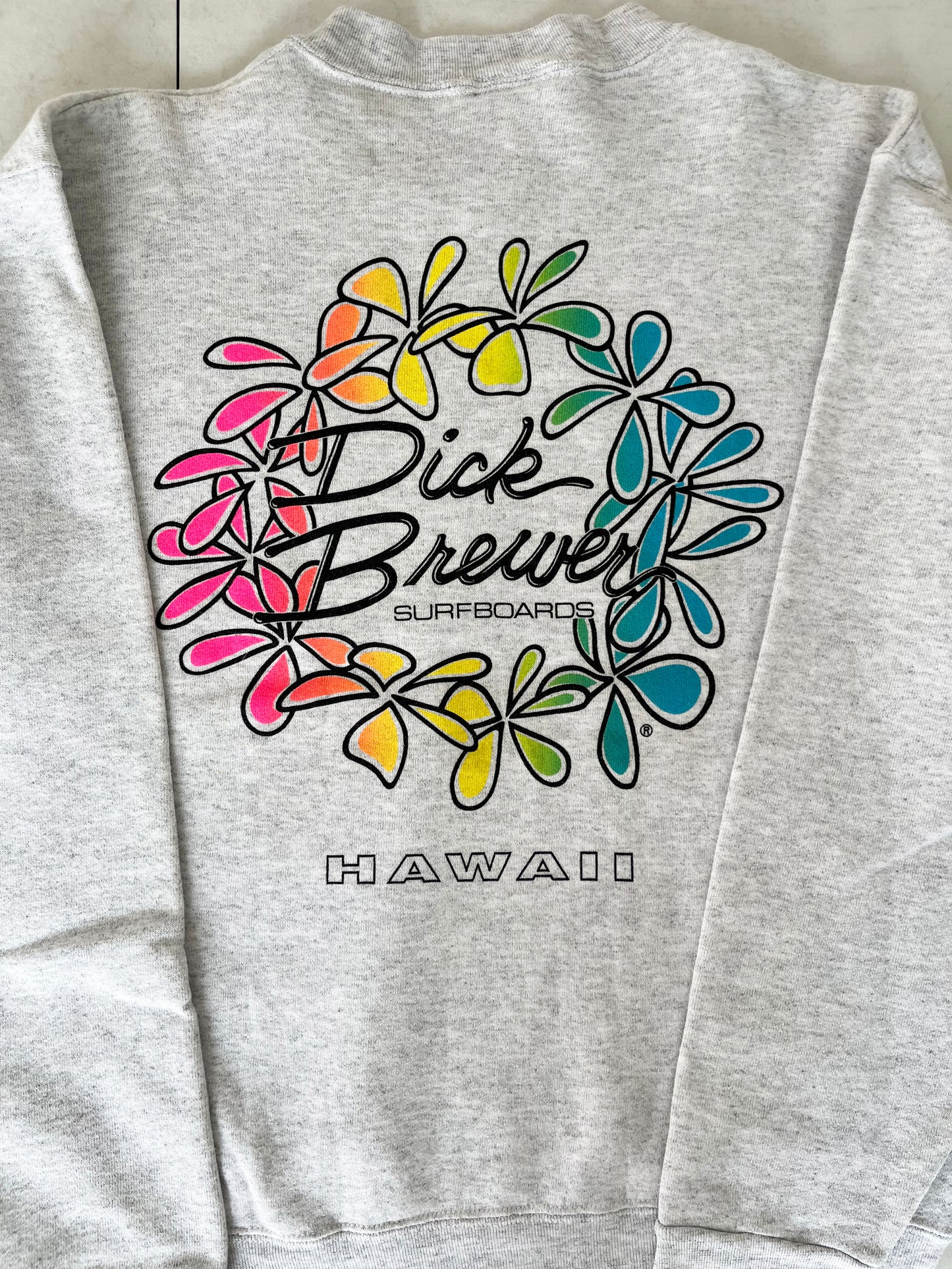 【vintage】 Dick Brewer Surf Board Big logo sweatshirt (men's M相当)