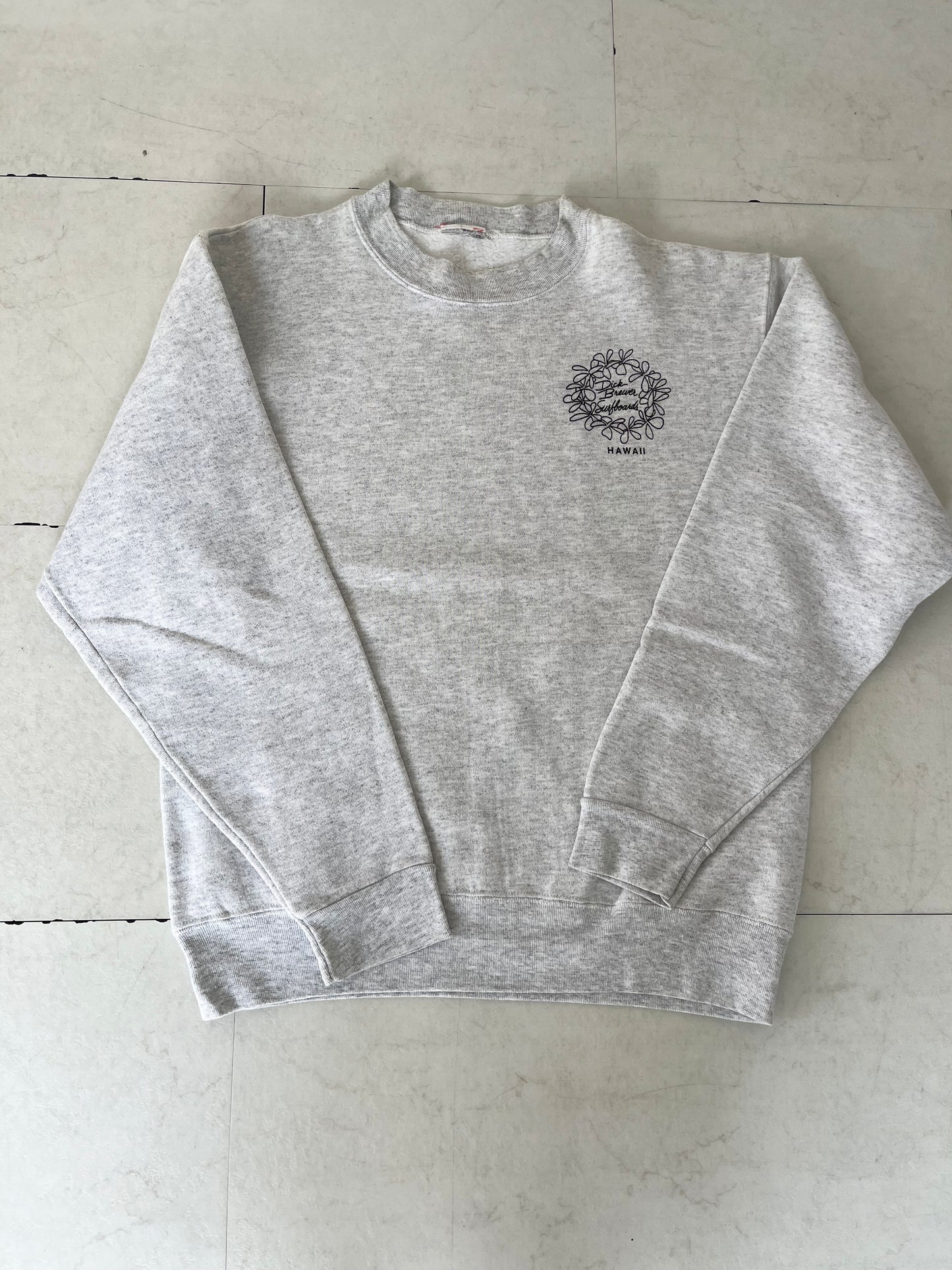 【vintage】 Dick Brewer Surf Board Big logo sweatshirt (men's M相当)
