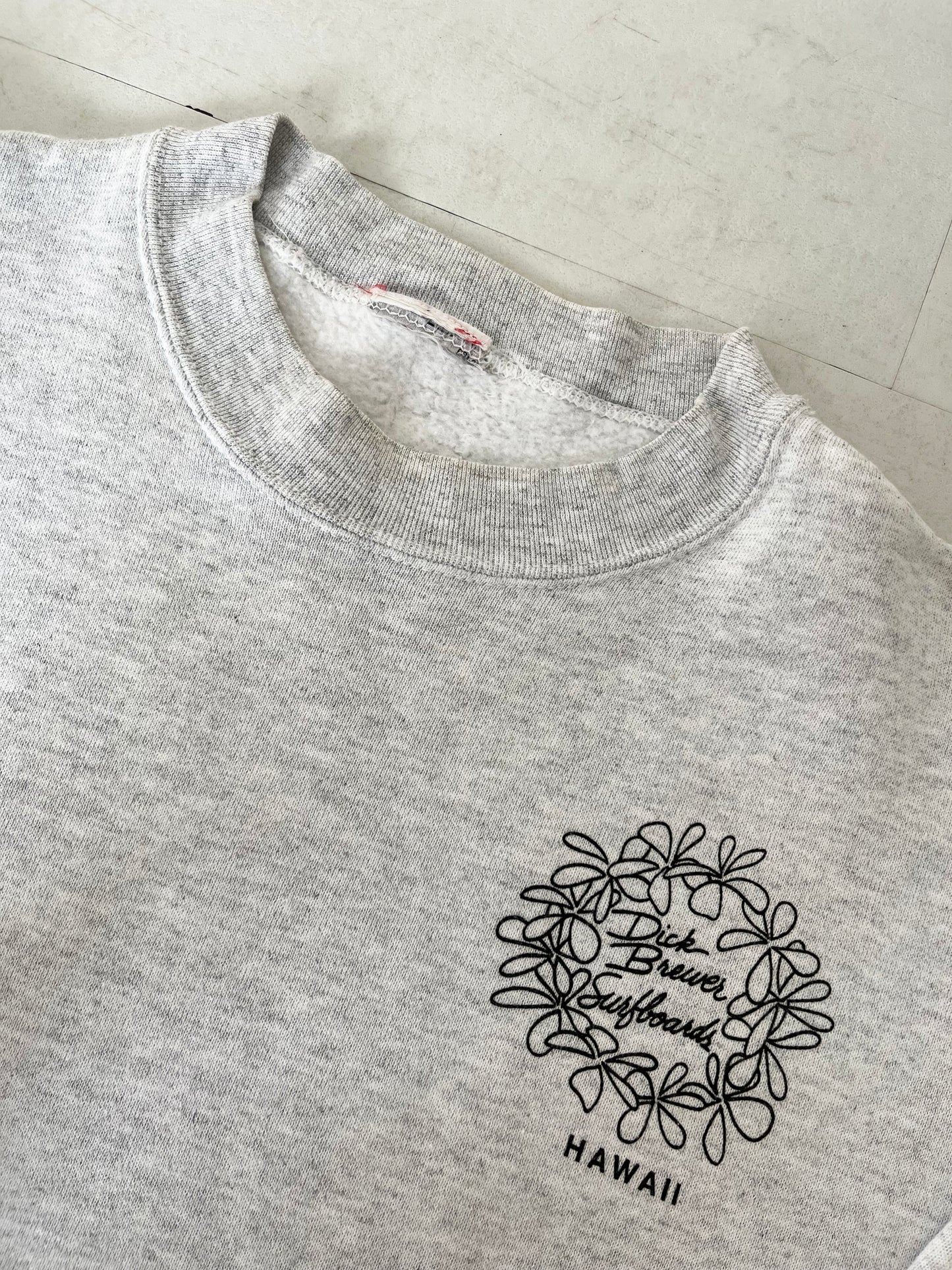 【vintage】 Dick Brewer Surf Board Big logo sweatshirt (men's M相当)