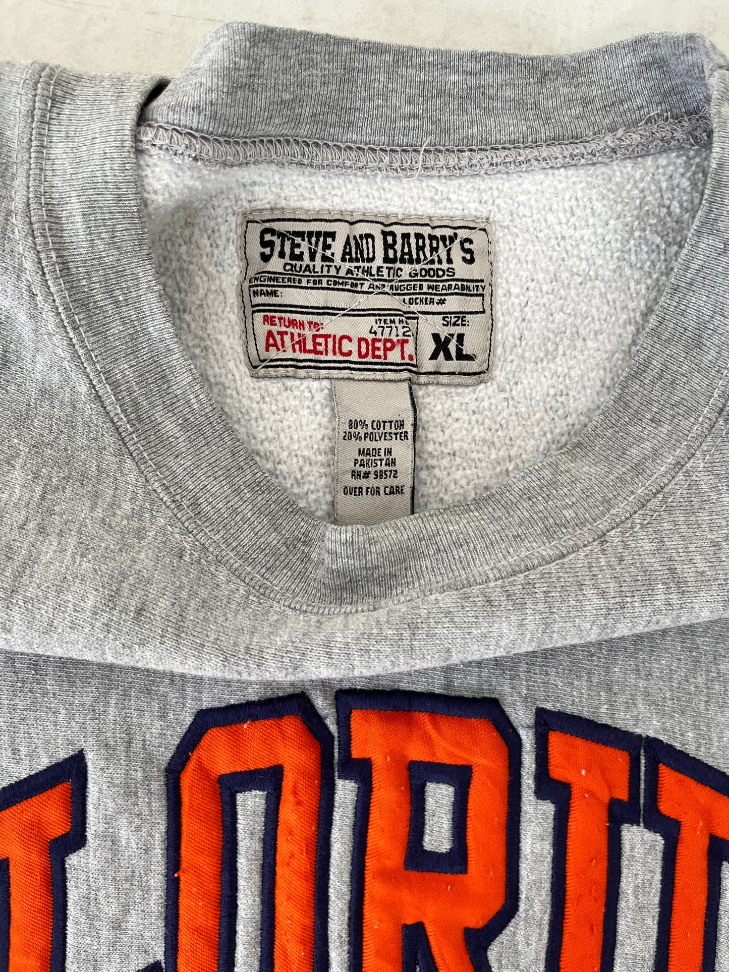 【vintage】90's STEVE AND BARRY'S sweat shirt (men's XL)