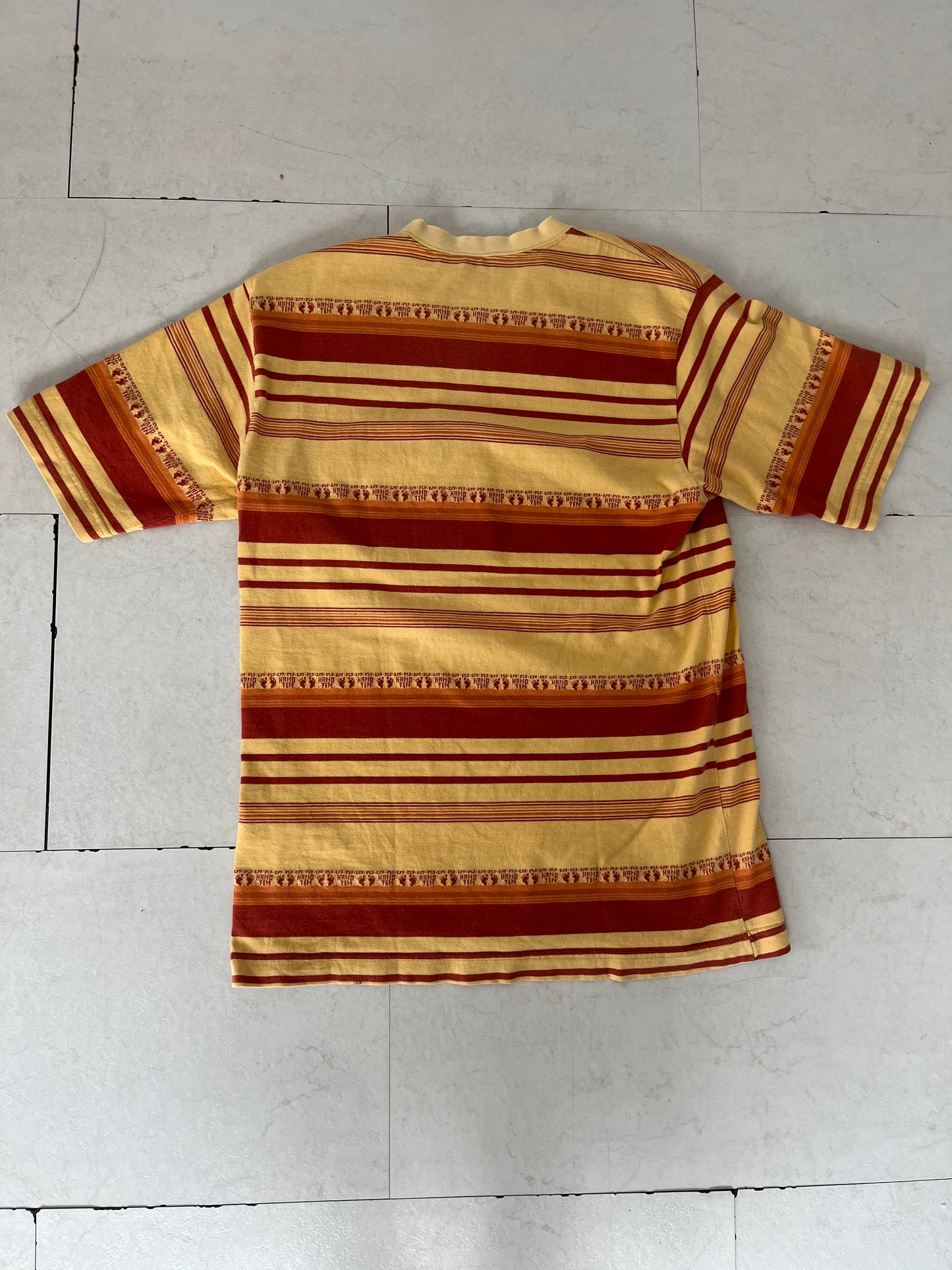 【Hang ten】00's Hang ten Striped Surf Pocket T-Shirt (men's XL)