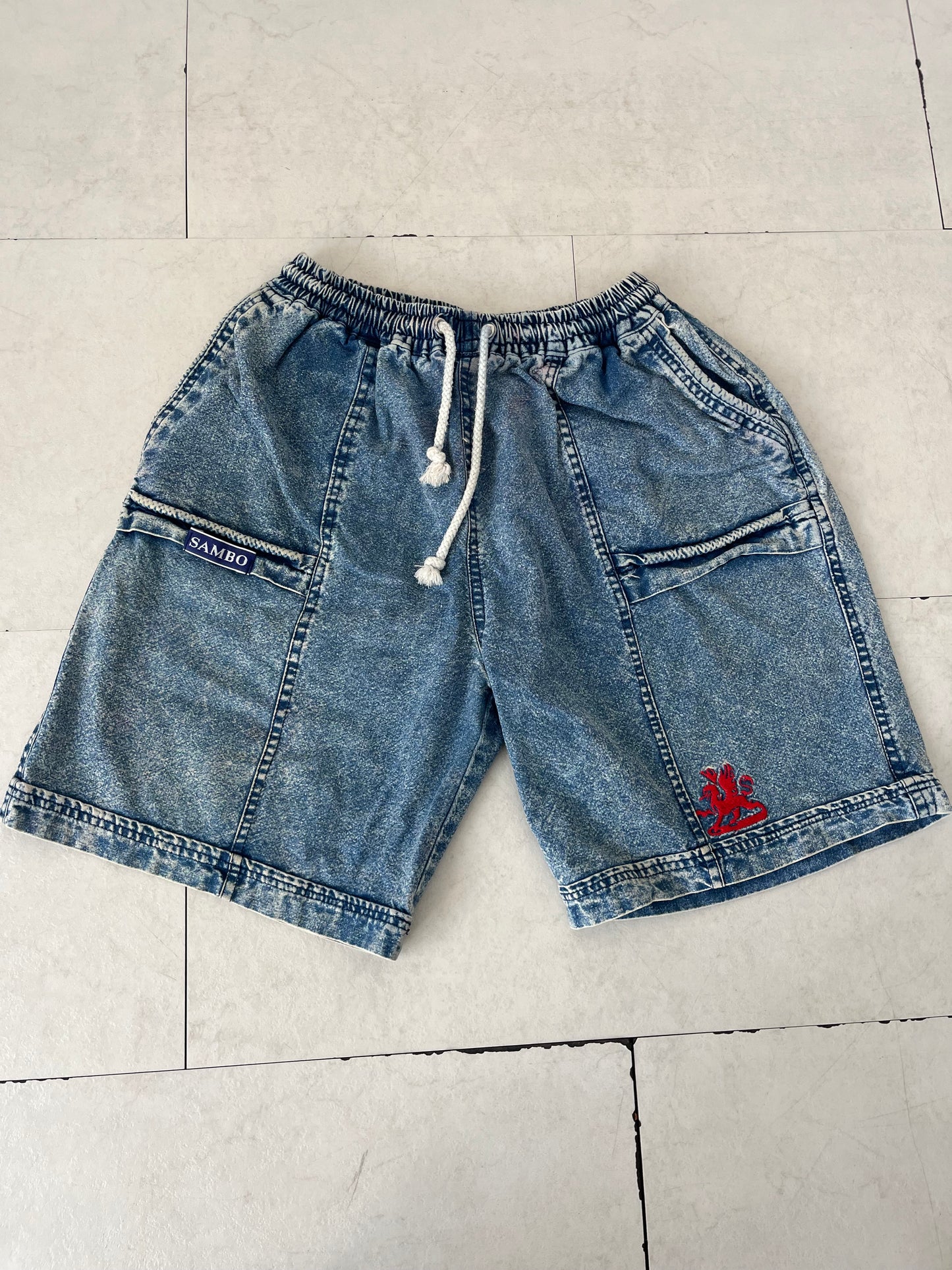 SANBO Denim Easy short pants (About men's S-M)