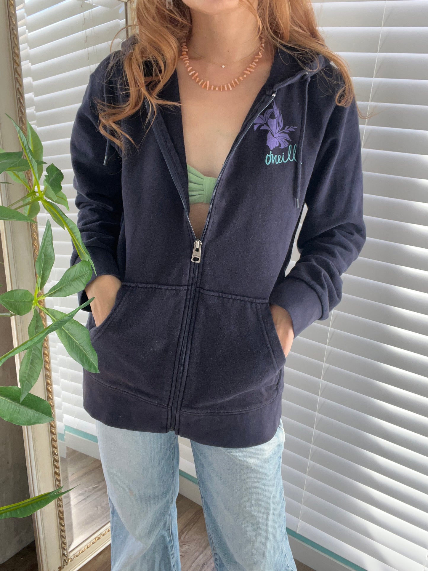 【O'Neill】00's O'Neill Y2K Surf zip up Hoodie (women's L)
