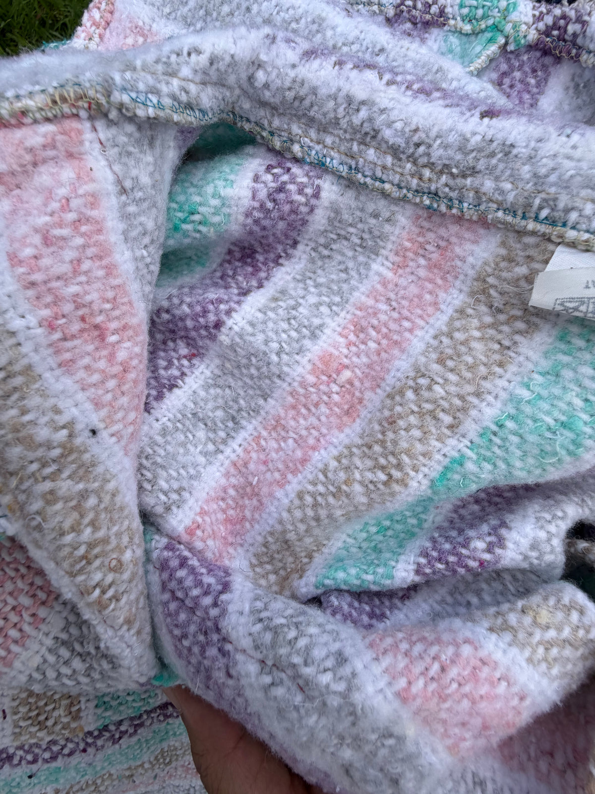Curiosidades San José Pastel Multi Stripe Baja Hoodie (size S)