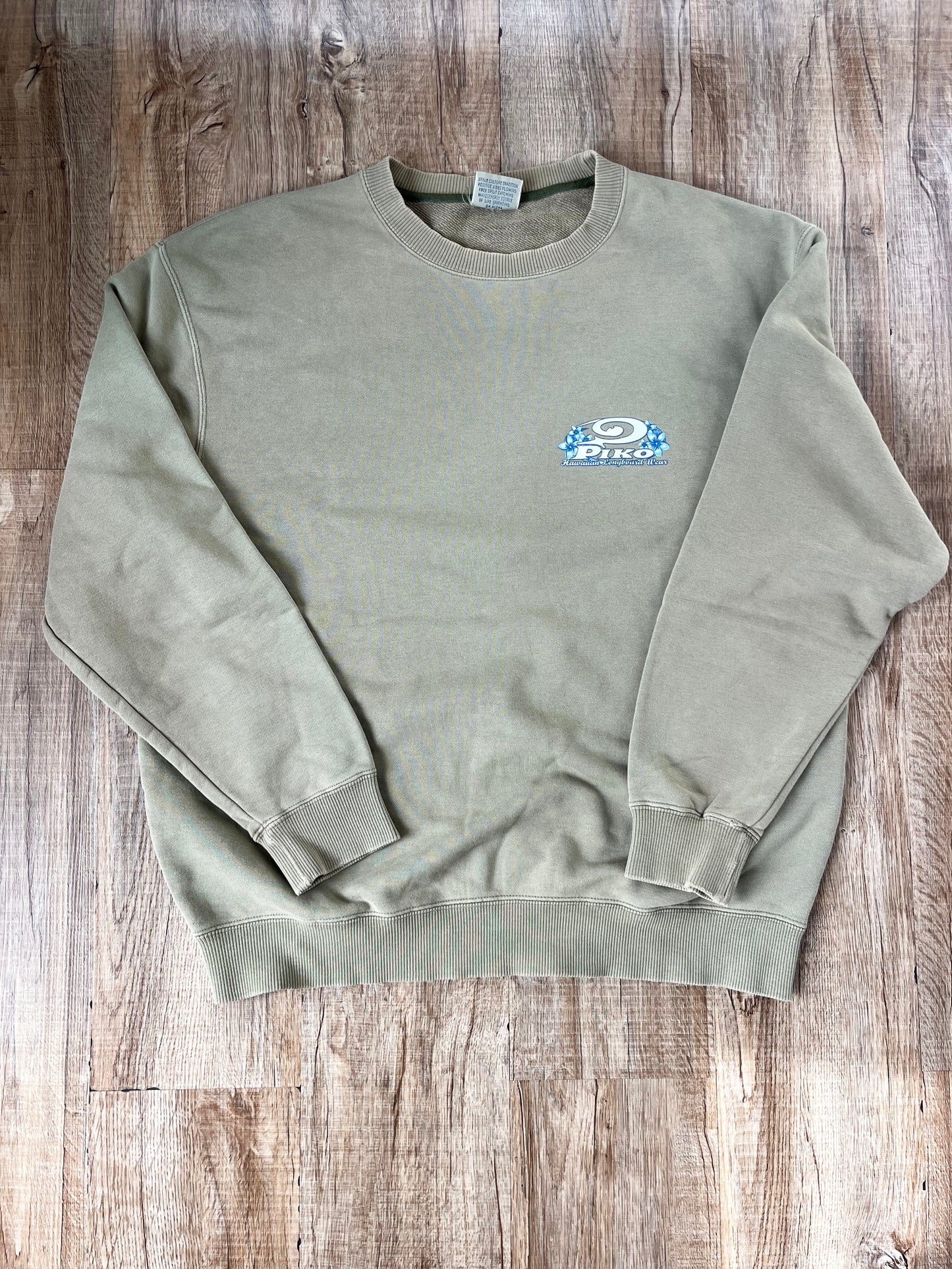 【PIKO】90's-00's PIKO HAWAIIAN LONG BOARD Sweat shirt (men's M)