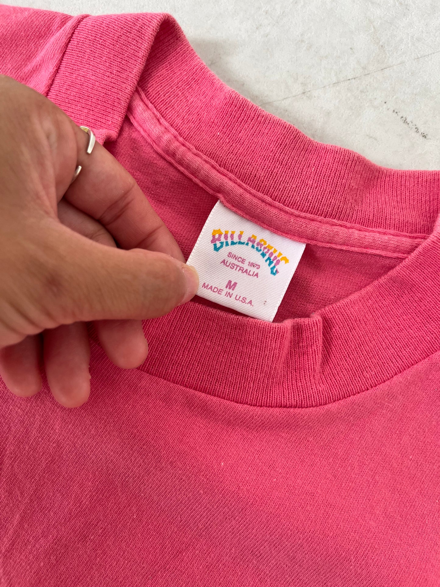 【Billabong】90's billabong 1990 Pink T-shirt(men's M)