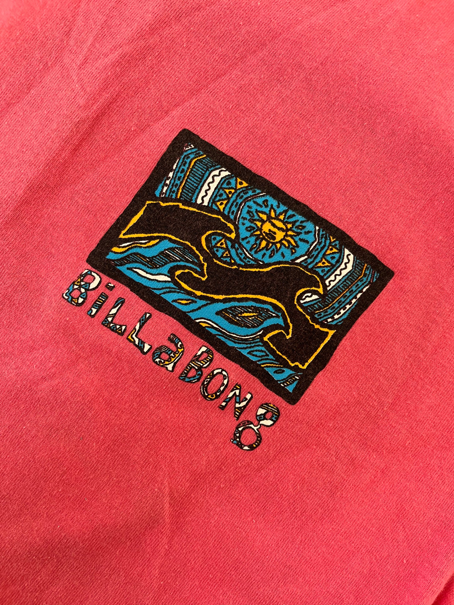 【Billabong】90's billabong 1990 Pink T-shirt(men's M)