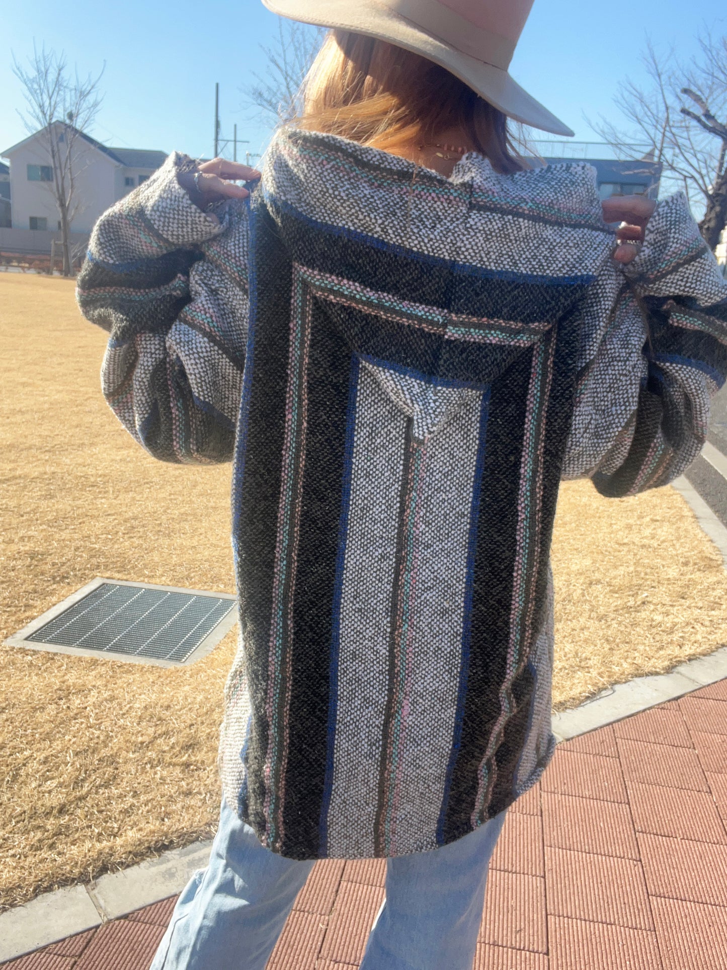 Navy color mexican parka Baja Hoodie (men's XL相当)