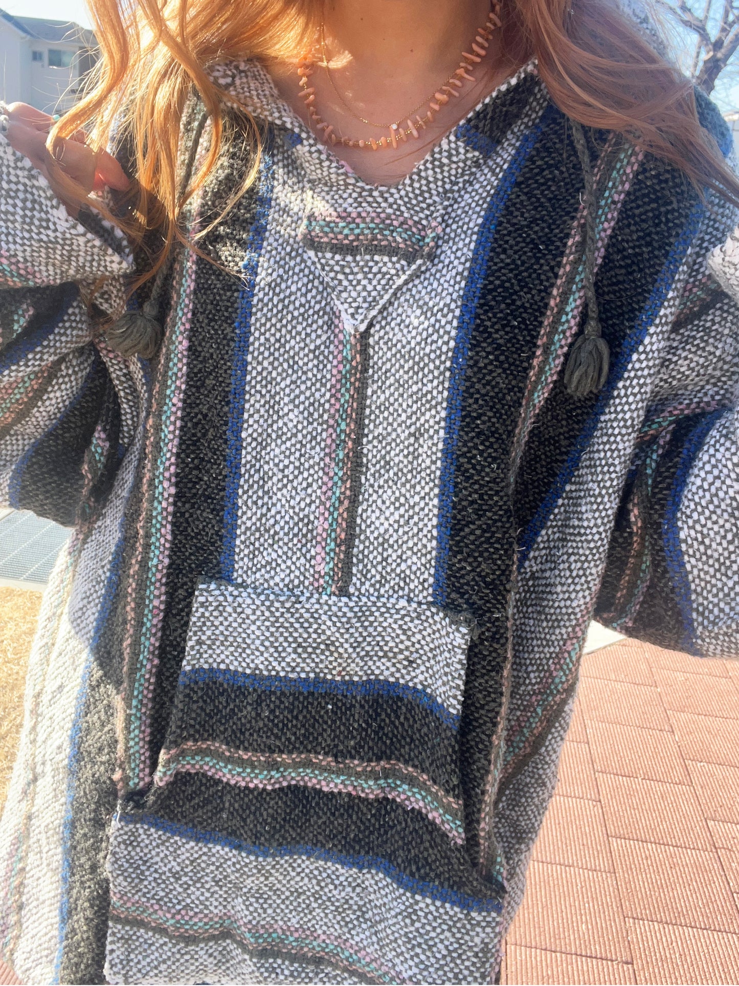 Navy color mexican parka Baja Hoodie (men's XL相当)