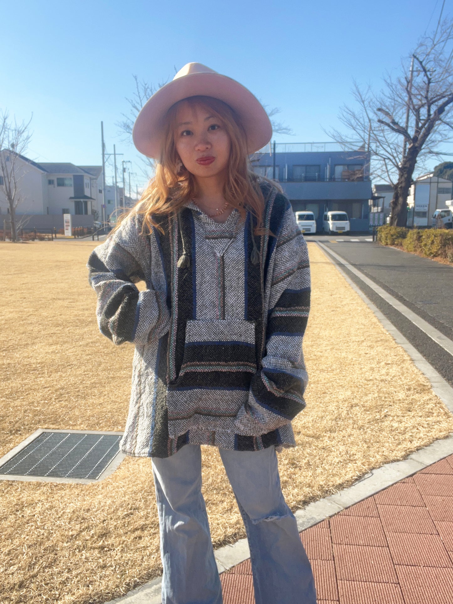 Navy color mexican parka Baja Hoodie (men's XL相当)