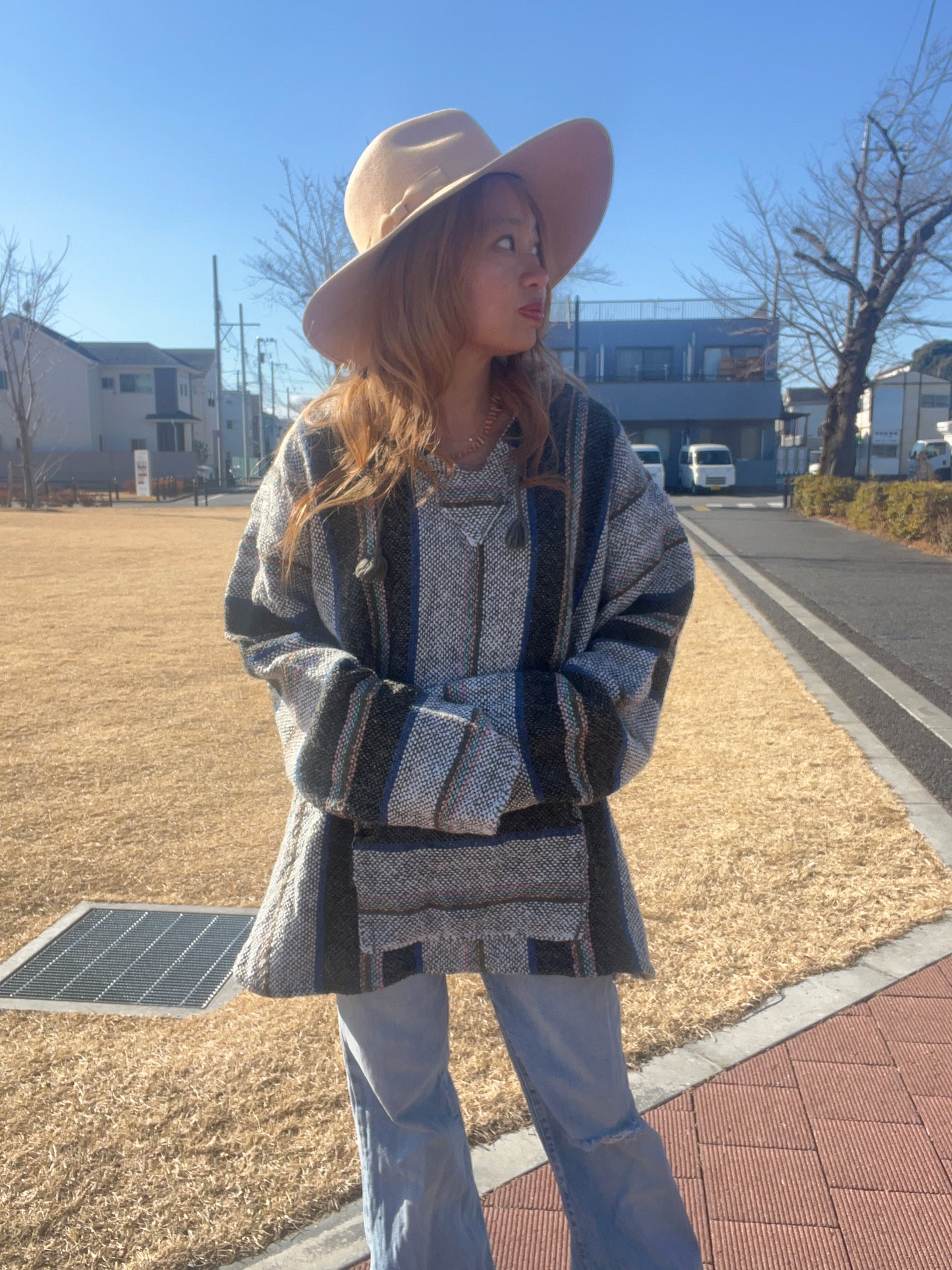 Navy color mexican parka Baja Hoodie (men's XL相当)